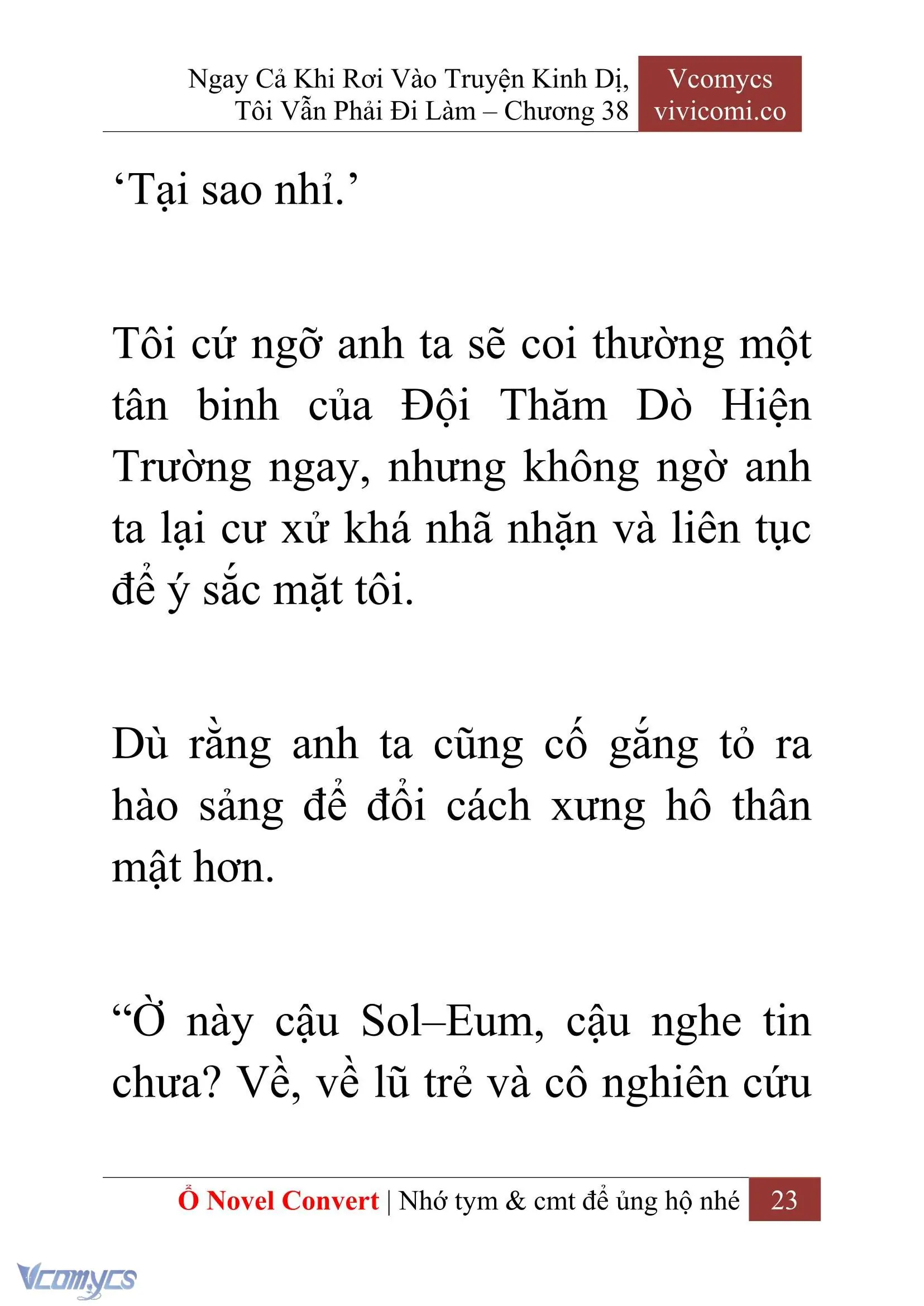 [Novel] Ngay Cả Khi Rơi Vào Truyện Kinh Dị, Tôi Vẫn Phải Đi Làm Chapter 38 - Trang 26