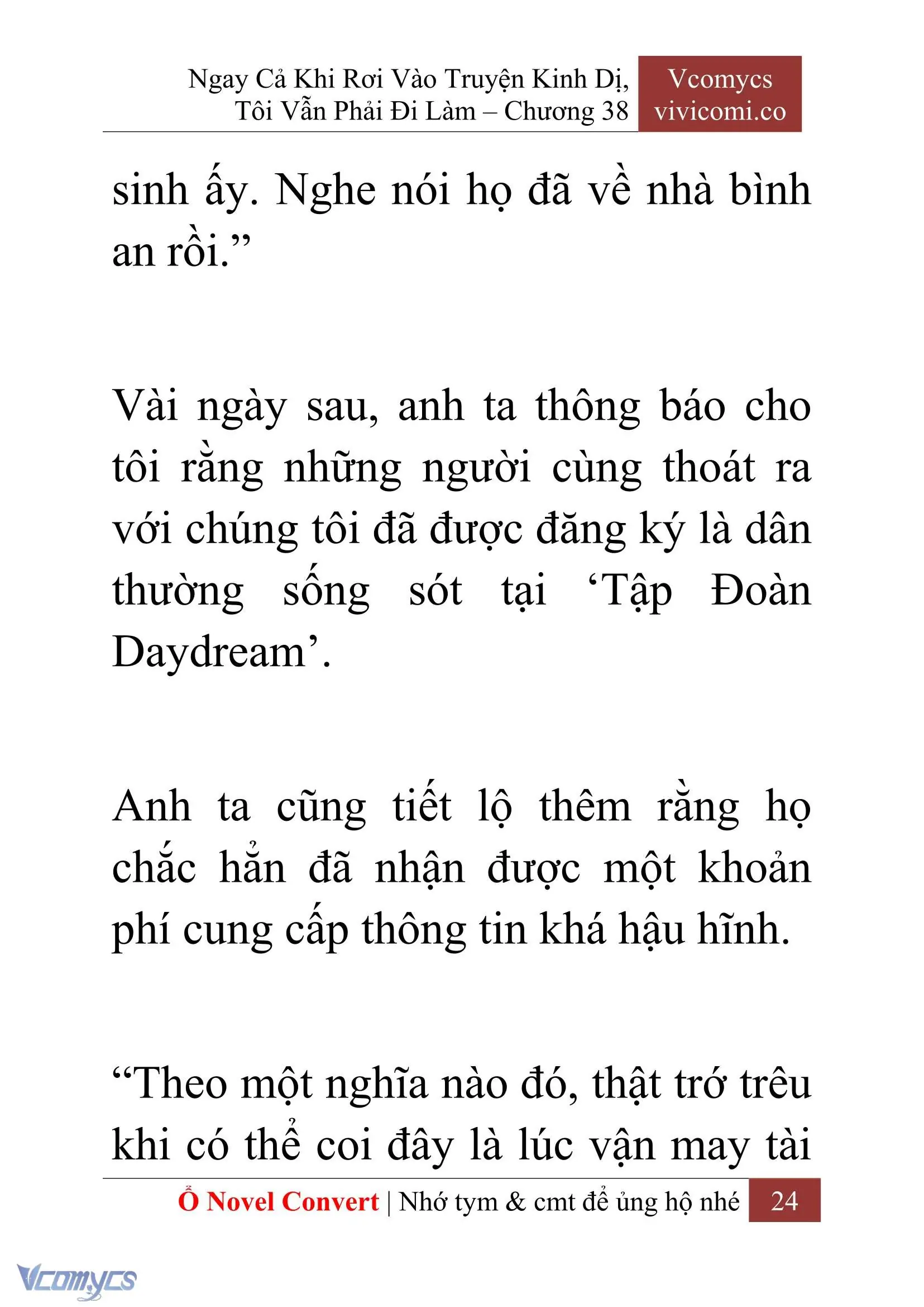 [Novel] Ngay Cả Khi Rơi Vào Truyện Kinh Dị, Tôi Vẫn Phải Đi Làm Chapter 38 - Trang 27