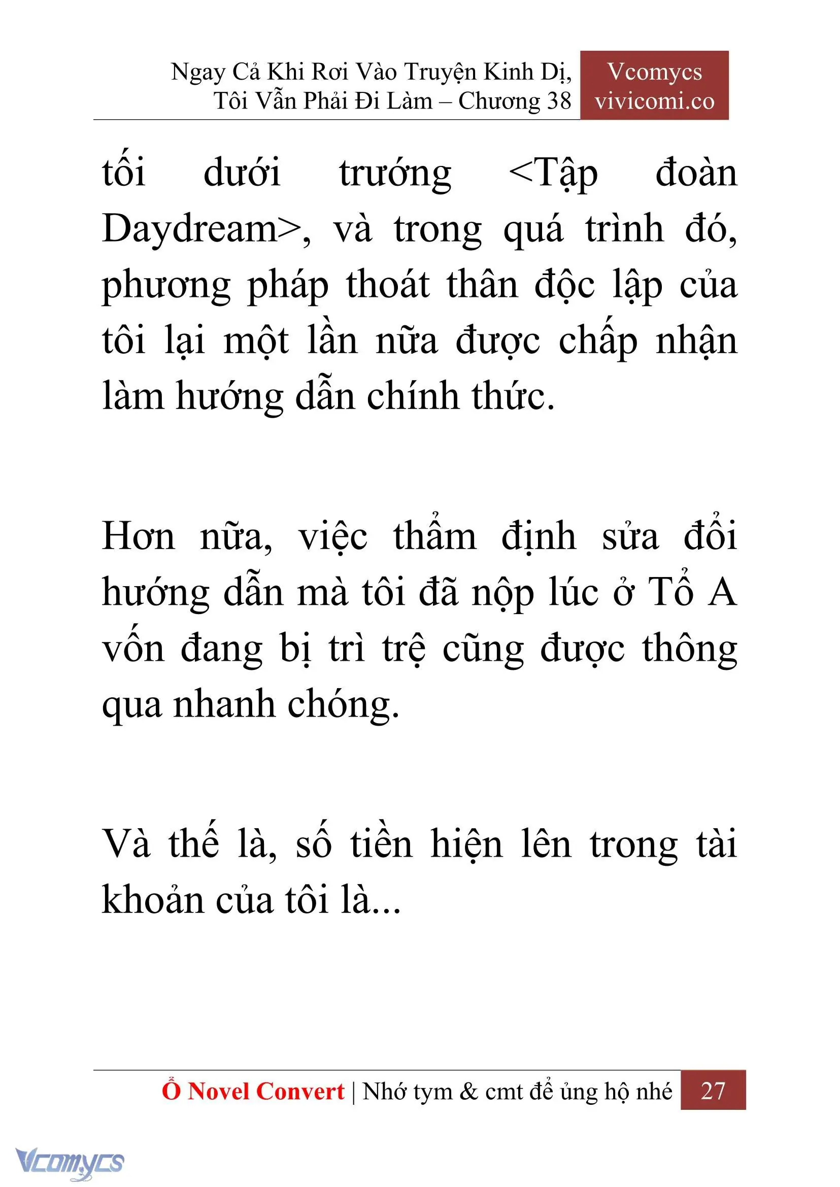 [Novel] Ngay Cả Khi Rơi Vào Truyện Kinh Dị, Tôi Vẫn Phải Đi Làm Chapter 38 - Trang 30