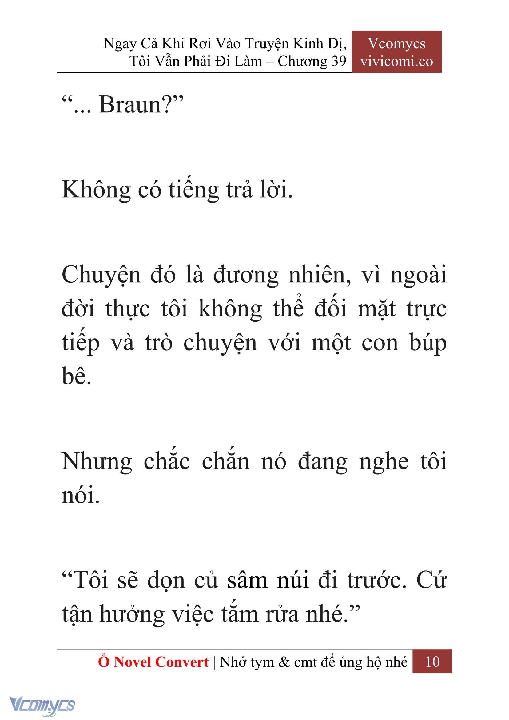 [Novel] Ngay Cả Khi Rơi Vào Truyện Kinh Dị, Tôi Vẫn Phải Đi Làm Chapter 39 - Trang 13