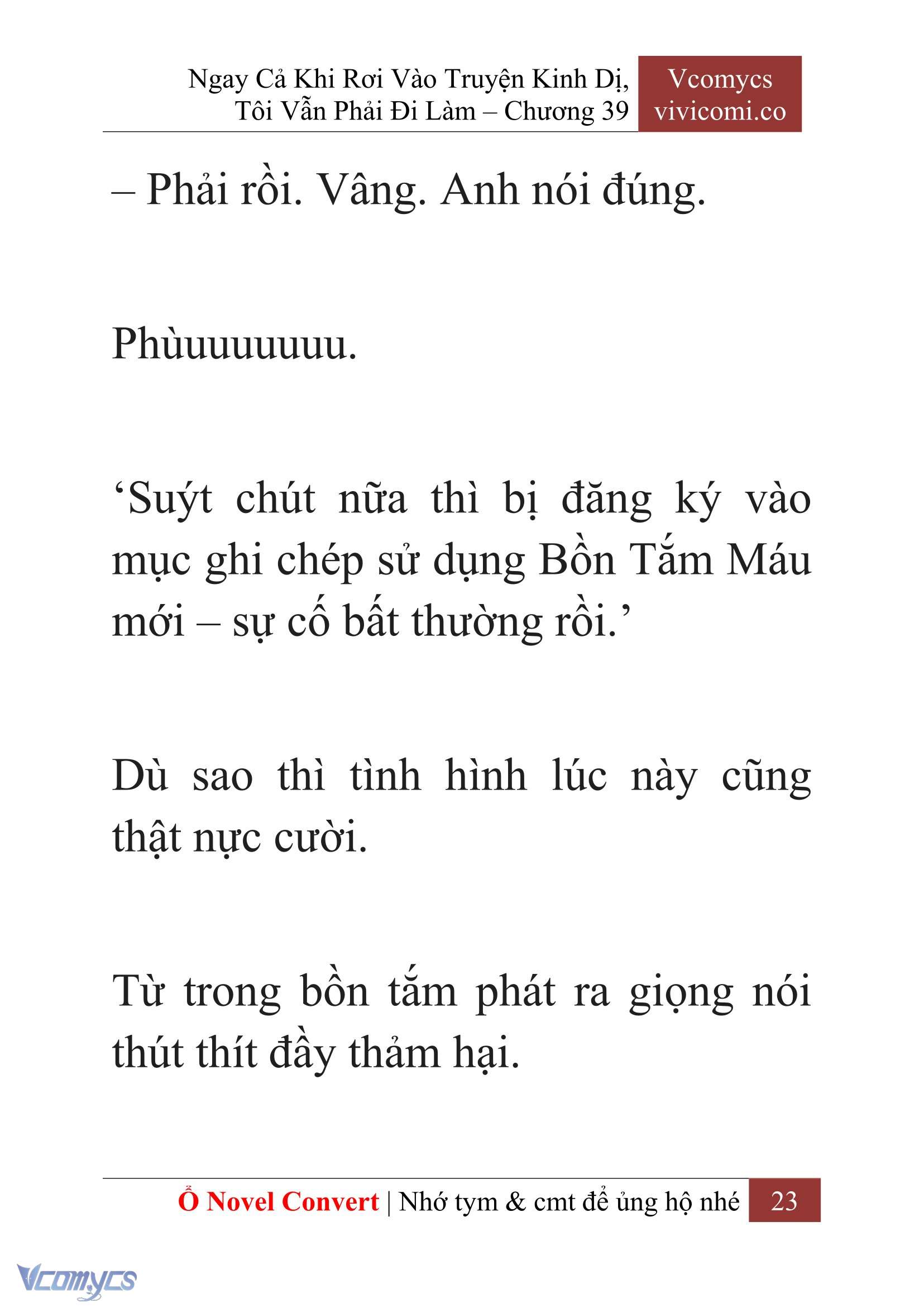 [Novel] Ngay Cả Khi Rơi Vào Truyện Kinh Dị, Tôi Vẫn Phải Đi Làm Chapter 39 - Trang 26