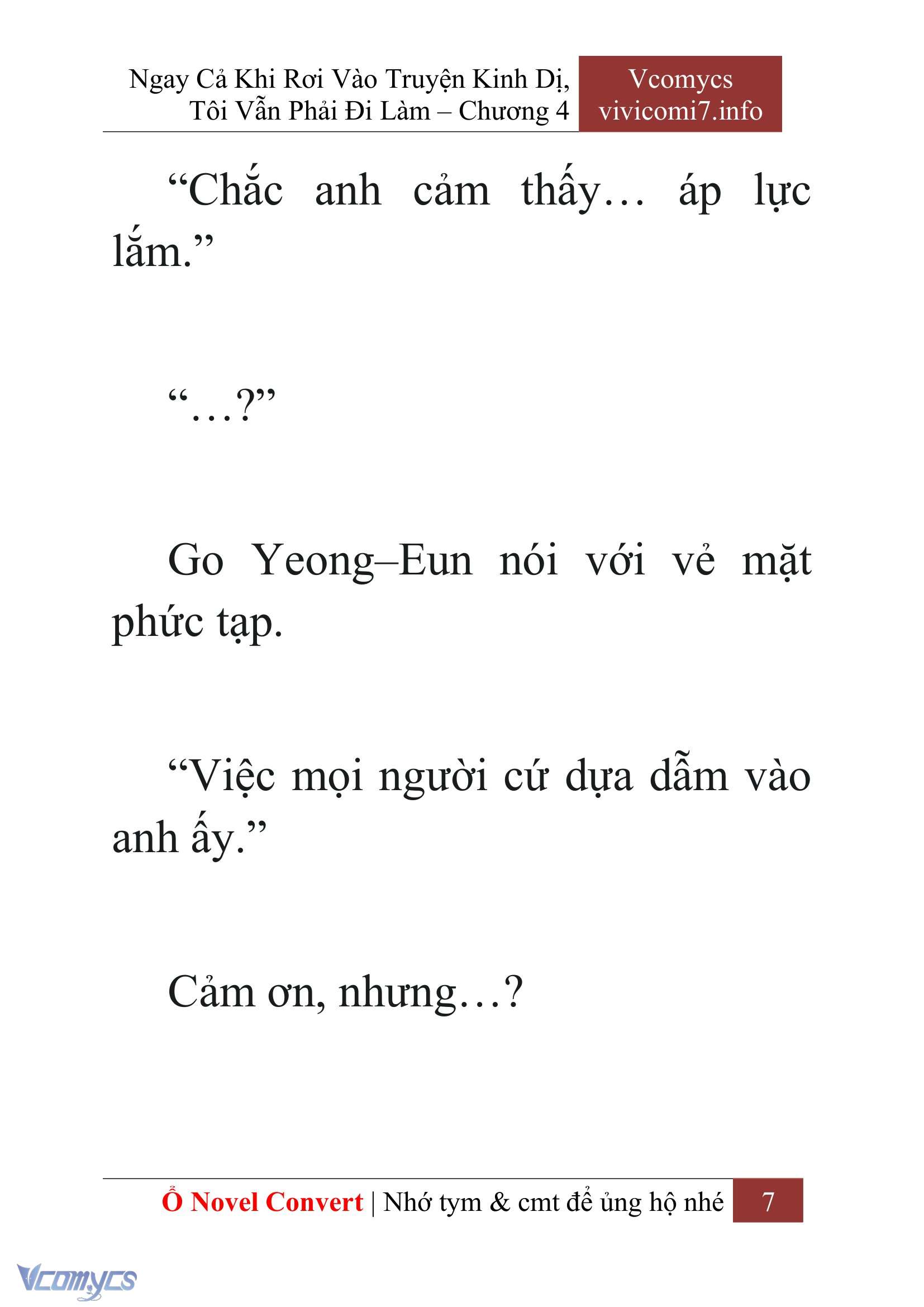 [Novel] Ngay Cả Khi Rơi Vào Truyện Kinh Dị, Tôi Vẫn Phải Đi Làm Chapter 4 - Trang 10