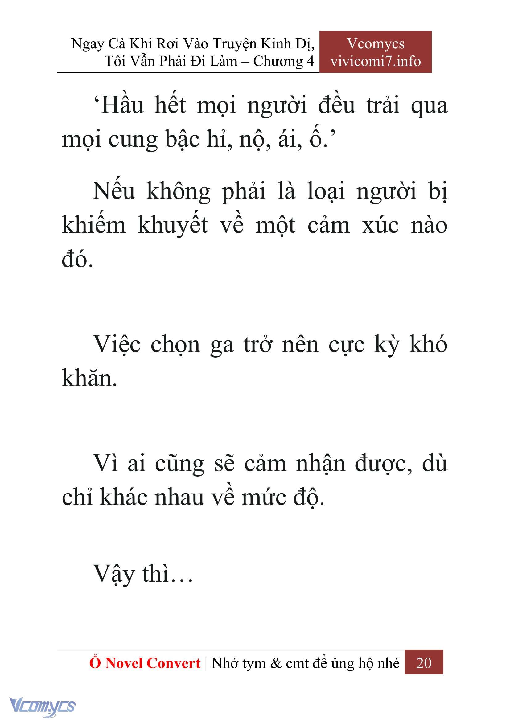 [Novel] Ngay Cả Khi Rơi Vào Truyện Kinh Dị, Tôi Vẫn Phải Đi Làm Chapter 4 - Trang 23