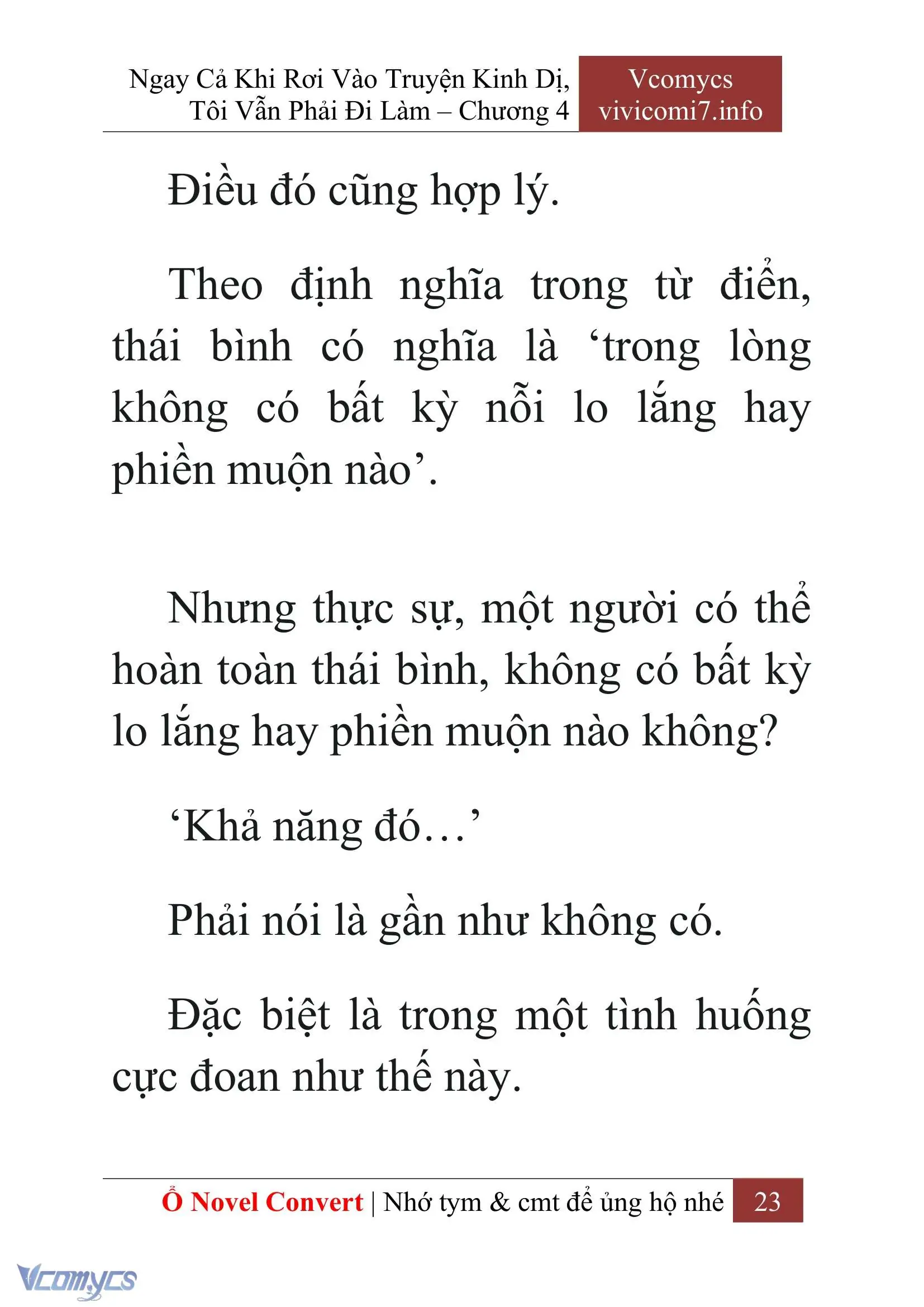 [Novel] Ngay Cả Khi Rơi Vào Truyện Kinh Dị, Tôi Vẫn Phải Đi Làm Chapter 4 - Trang 26