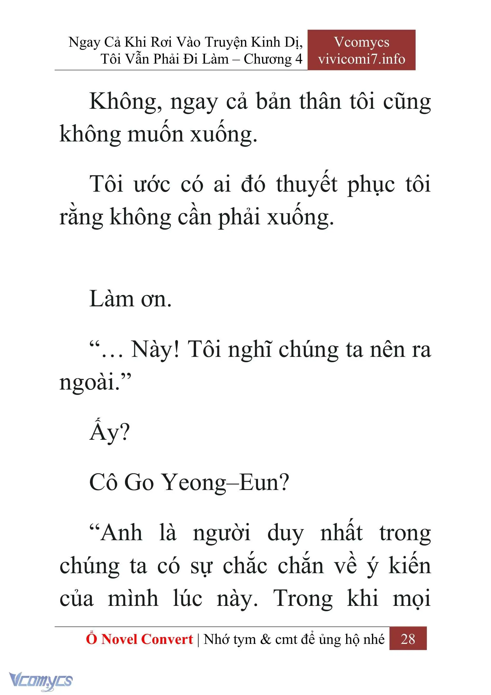 [Novel] Ngay Cả Khi Rơi Vào Truyện Kinh Dị, Tôi Vẫn Phải Đi Làm Chapter 4 - Trang 31