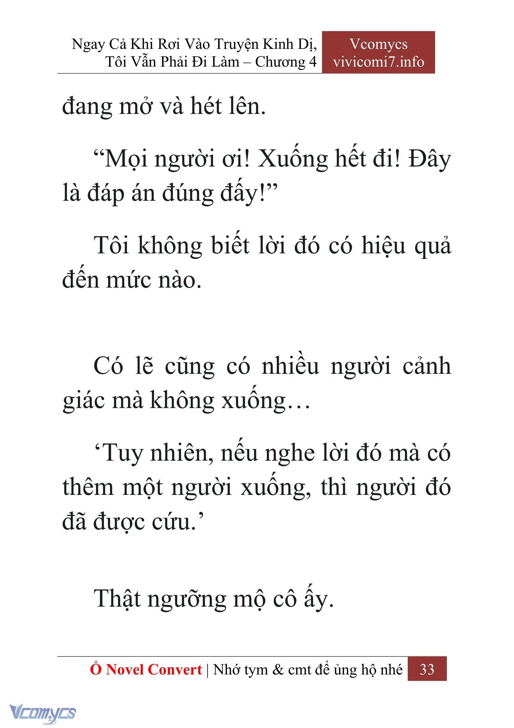 [Novel] Ngay Cả Khi Rơi Vào Truyện Kinh Dị, Tôi Vẫn Phải Đi Làm Chapter 4 - Trang 36