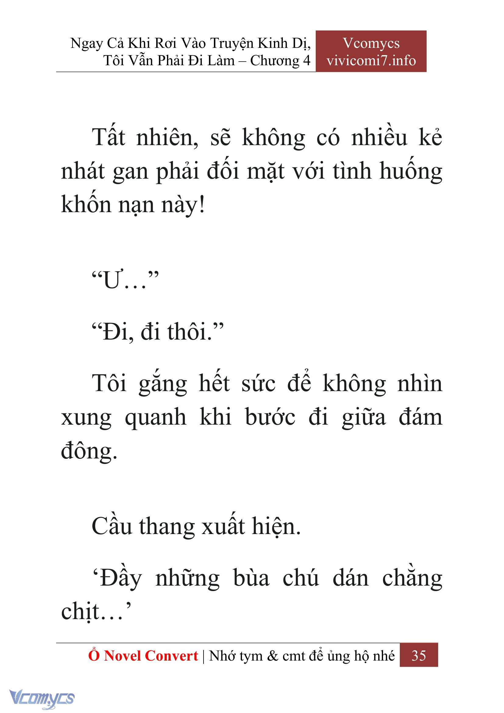 [Novel] Ngay Cả Khi Rơi Vào Truyện Kinh Dị, Tôi Vẫn Phải Đi Làm Chapter 4 - Trang 38
