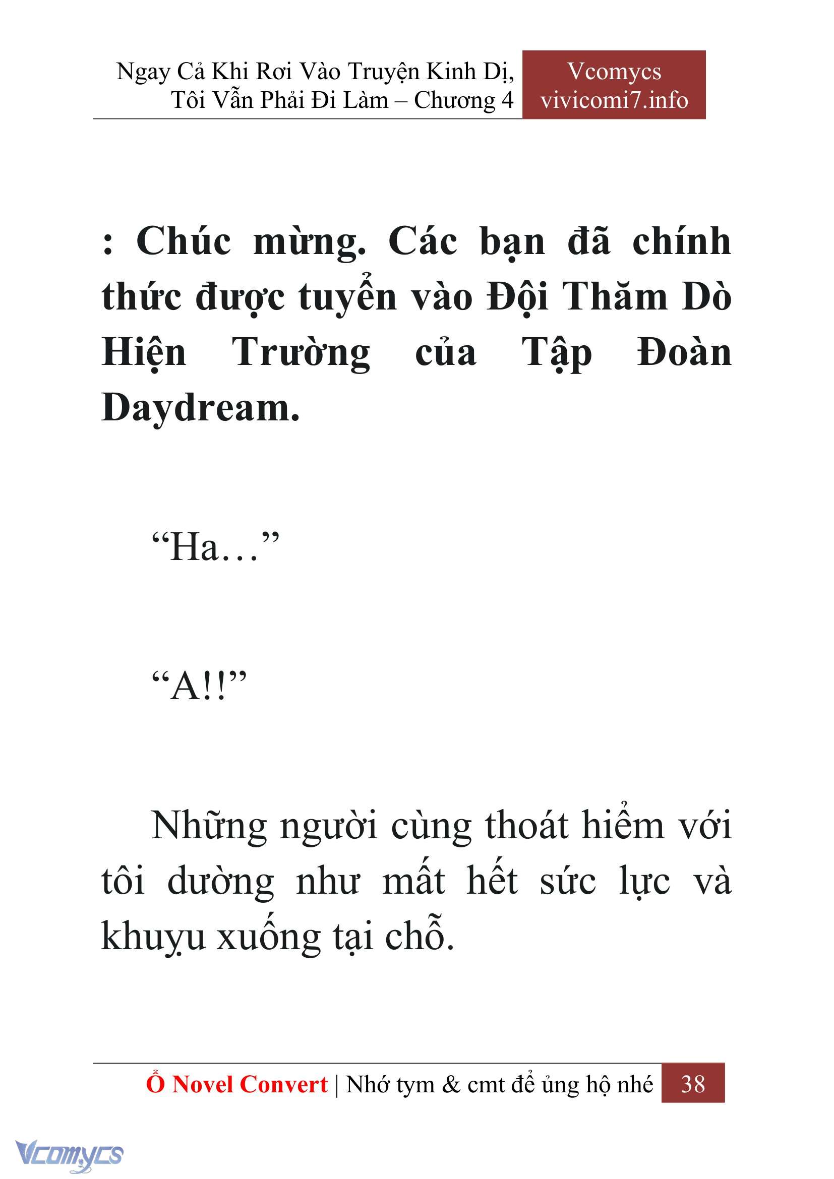 [Novel] Ngay Cả Khi Rơi Vào Truyện Kinh Dị, Tôi Vẫn Phải Đi Làm Chapter 4 - Trang 41
