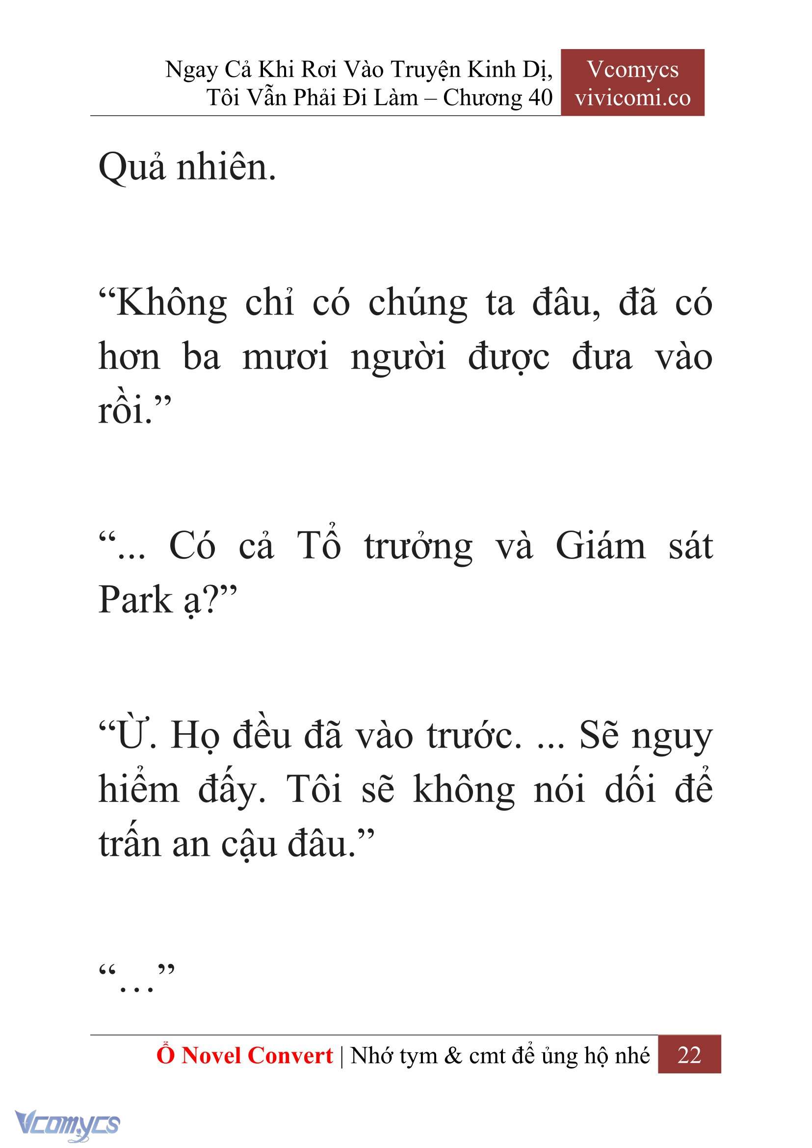 [Novel] Ngay Cả Khi Rơi Vào Truyện Kinh Dị, Tôi Vẫn Phải Đi Làm Chapter 40 - Trang 25