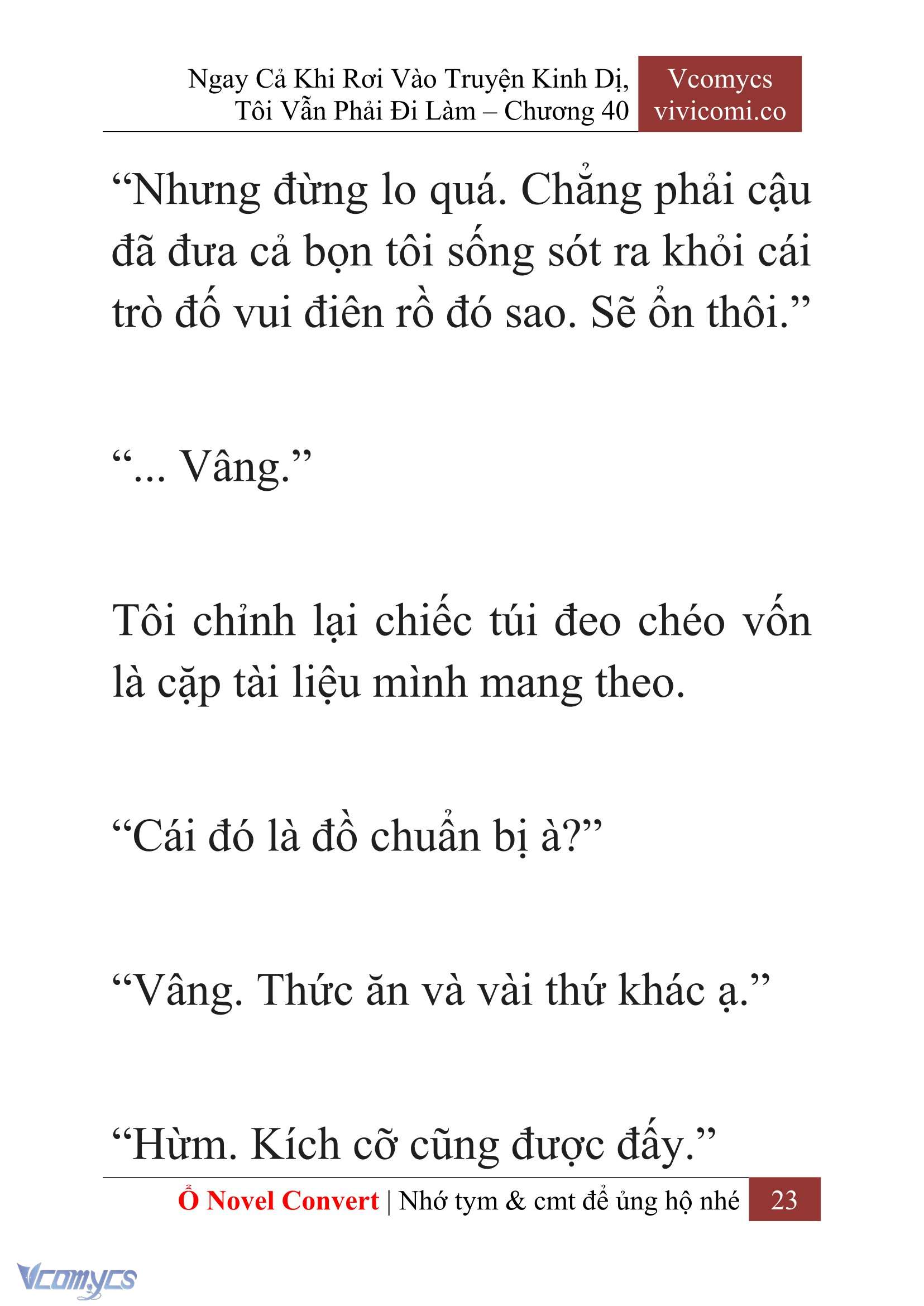 [Novel] Ngay Cả Khi Rơi Vào Truyện Kinh Dị, Tôi Vẫn Phải Đi Làm Chapter 40 - Trang 26
