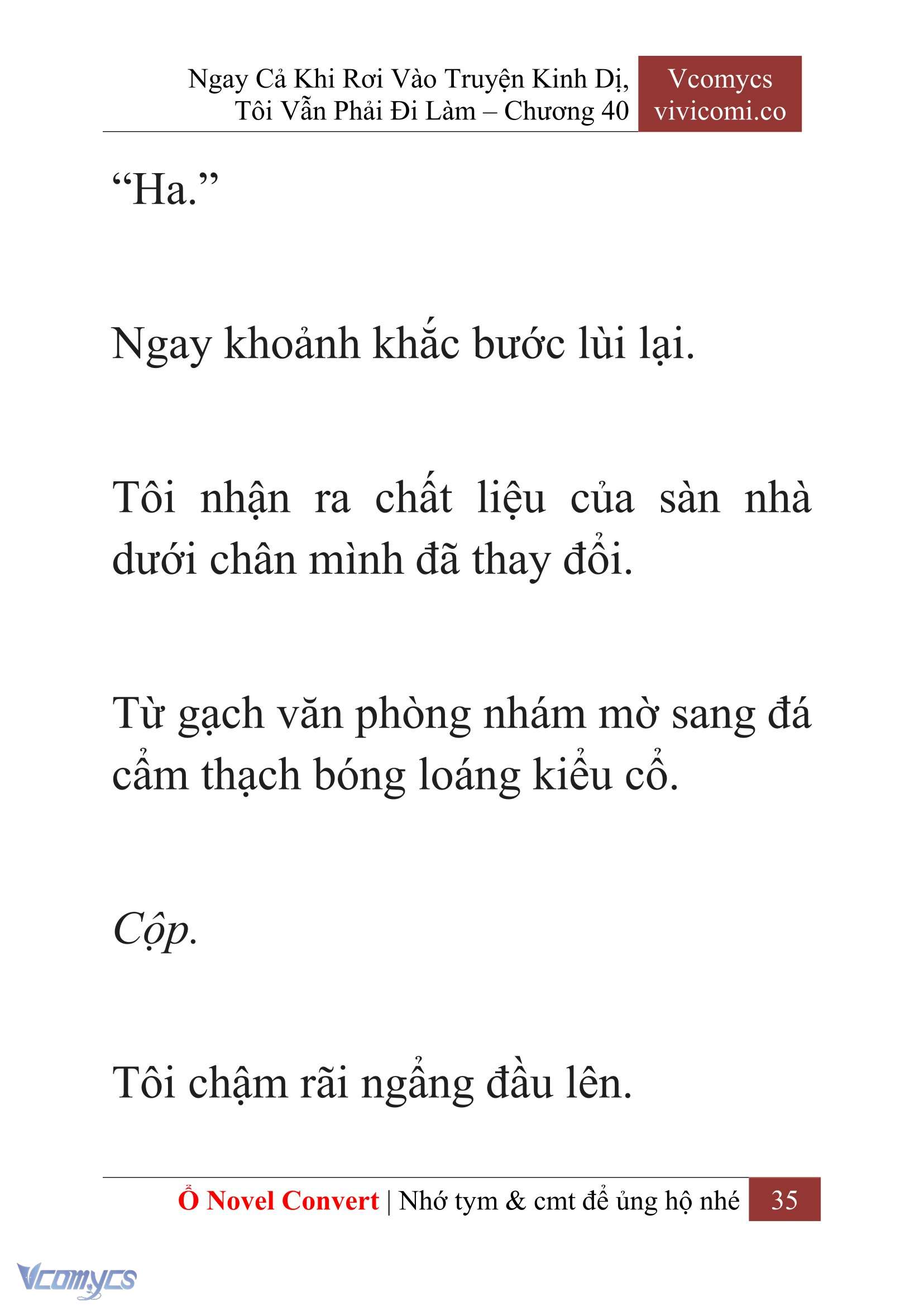 [Novel] Ngay Cả Khi Rơi Vào Truyện Kinh Dị, Tôi Vẫn Phải Đi Làm Chapter 40 - Trang 38