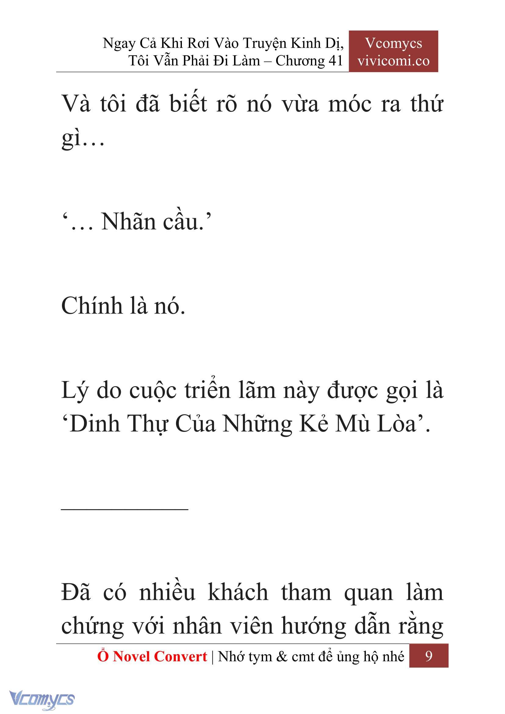 [Novel] Ngay Cả Khi Rơi Vào Truyện Kinh Dị, Tôi Vẫn Phải Đi Làm Chapter 41 - Trang 12