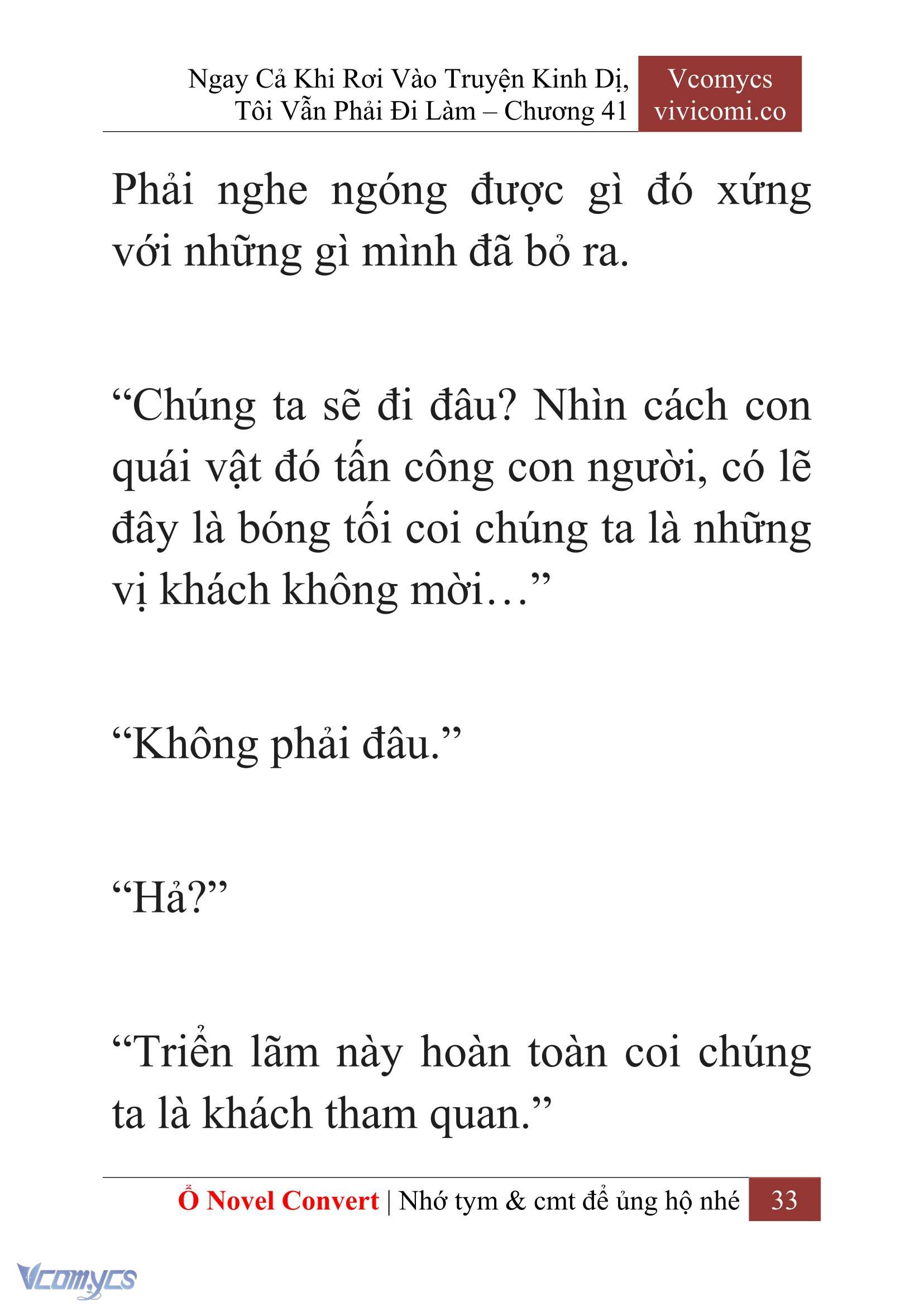 [Novel] Ngay Cả Khi Rơi Vào Truyện Kinh Dị, Tôi Vẫn Phải Đi Làm Chapter 41 - Trang 36