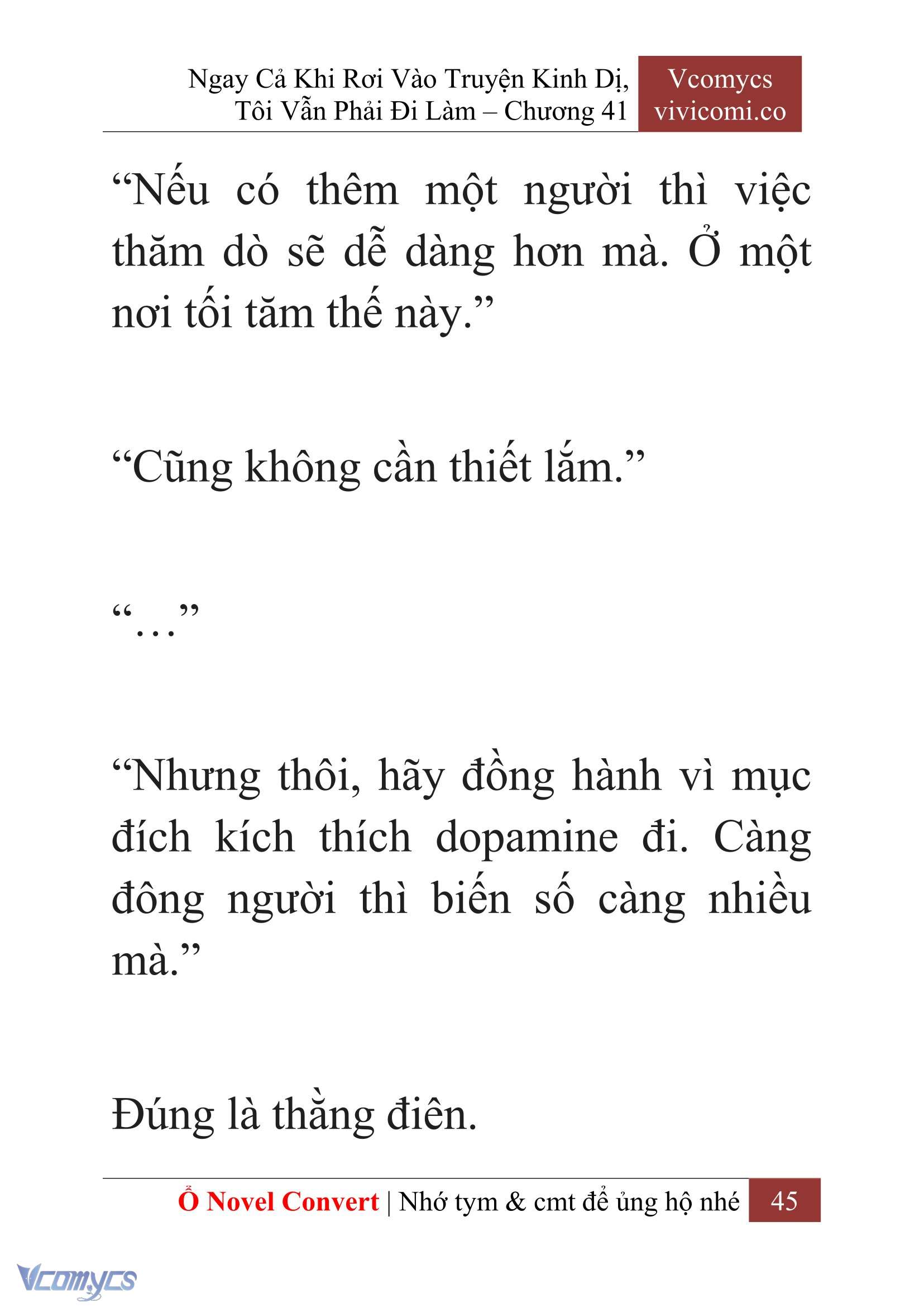 [Novel] Ngay Cả Khi Rơi Vào Truyện Kinh Dị, Tôi Vẫn Phải Đi Làm Chapter 41 - Trang 48