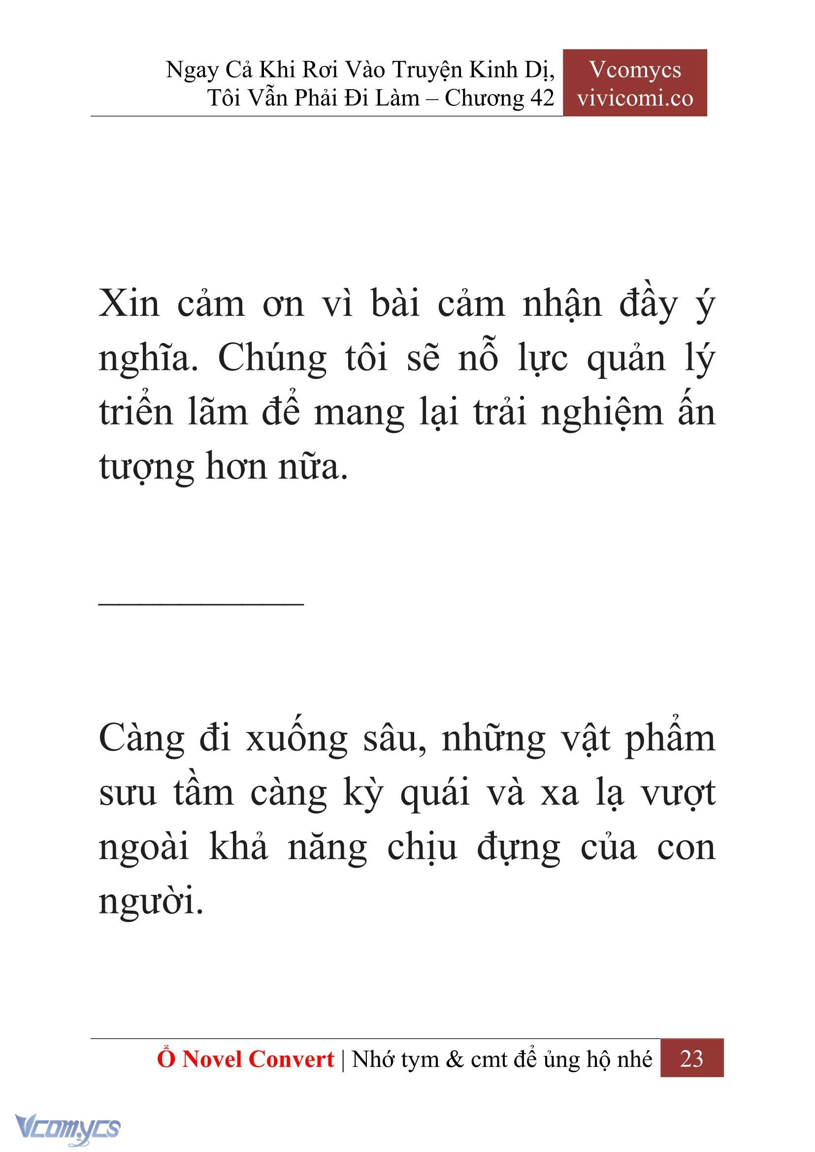 [Novel] Ngay Cả Khi Rơi Vào Truyện Kinh Dị, Tôi Vẫn Phải Đi Làm Chapter 42 - Trang 26