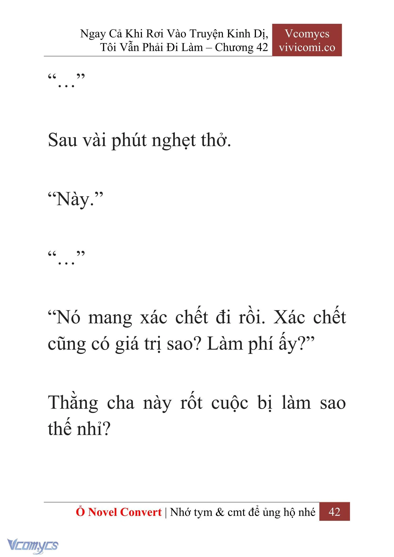 [Novel] Ngay Cả Khi Rơi Vào Truyện Kinh Dị, Tôi Vẫn Phải Đi Làm Chapter 42 - Trang 45