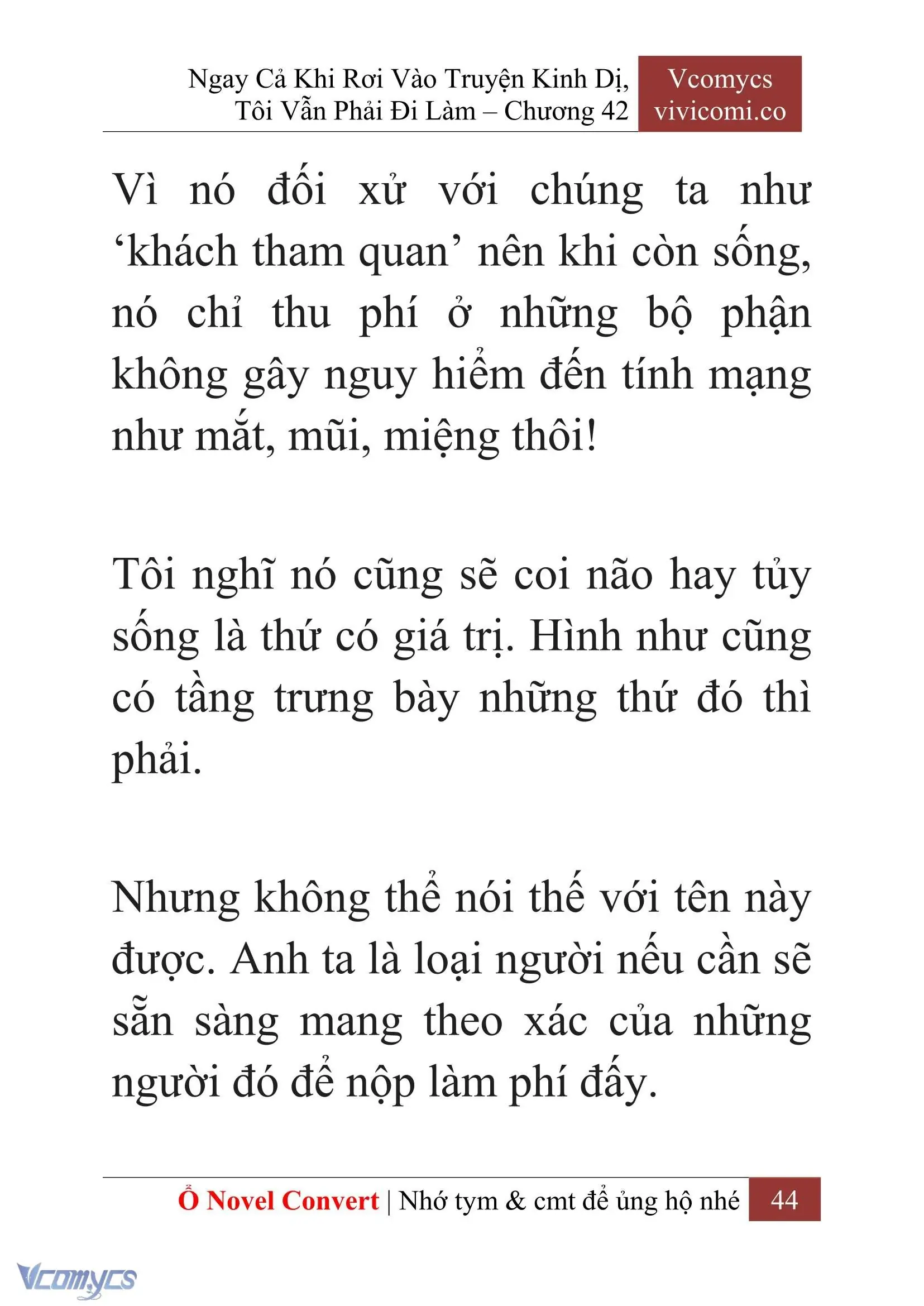 [Novel] Ngay Cả Khi Rơi Vào Truyện Kinh Dị, Tôi Vẫn Phải Đi Làm Chapter 42 - Trang 47