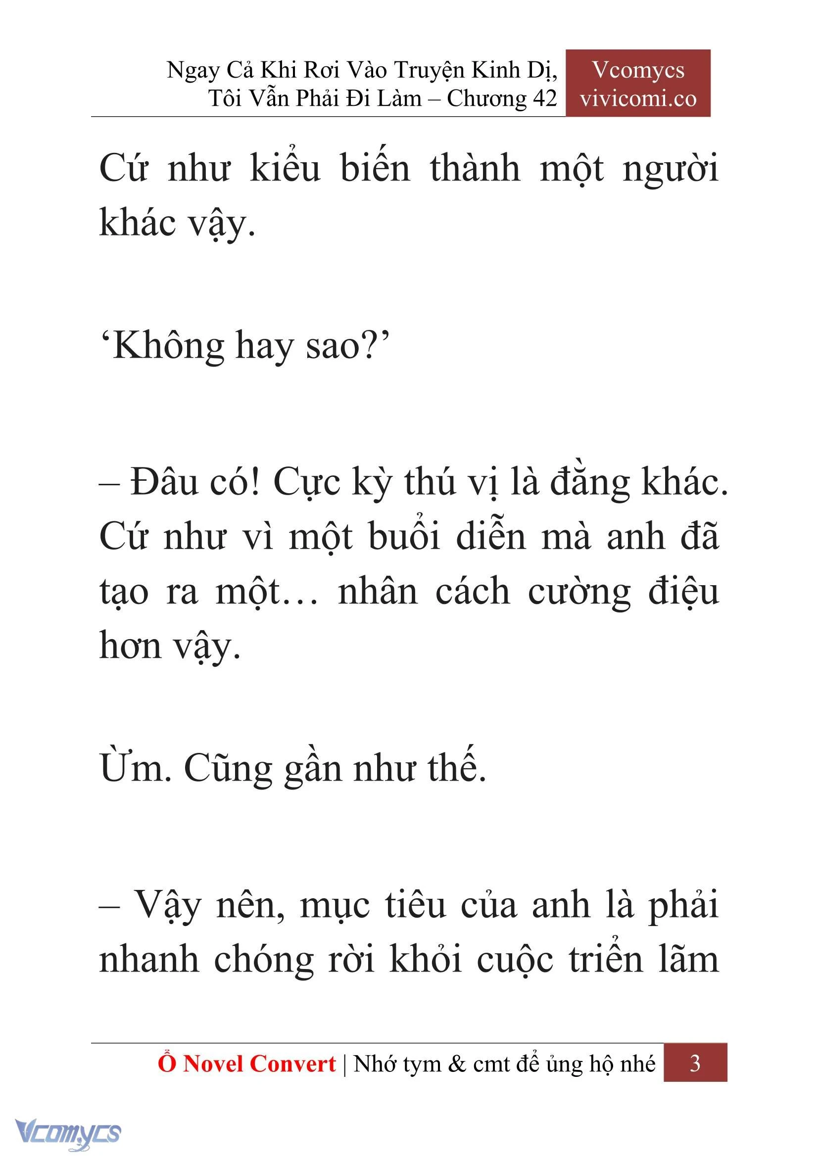 [Novel] Ngay Cả Khi Rơi Vào Truyện Kinh Dị, Tôi Vẫn Phải Đi Làm Chapter 42 - Trang 6