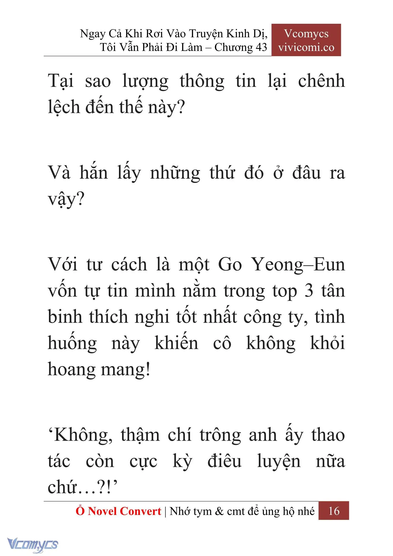 [Novel] Ngay Cả Khi Rơi Vào Truyện Kinh Dị, Tôi Vẫn Phải Đi Làm Chapter 43 - Trang 19