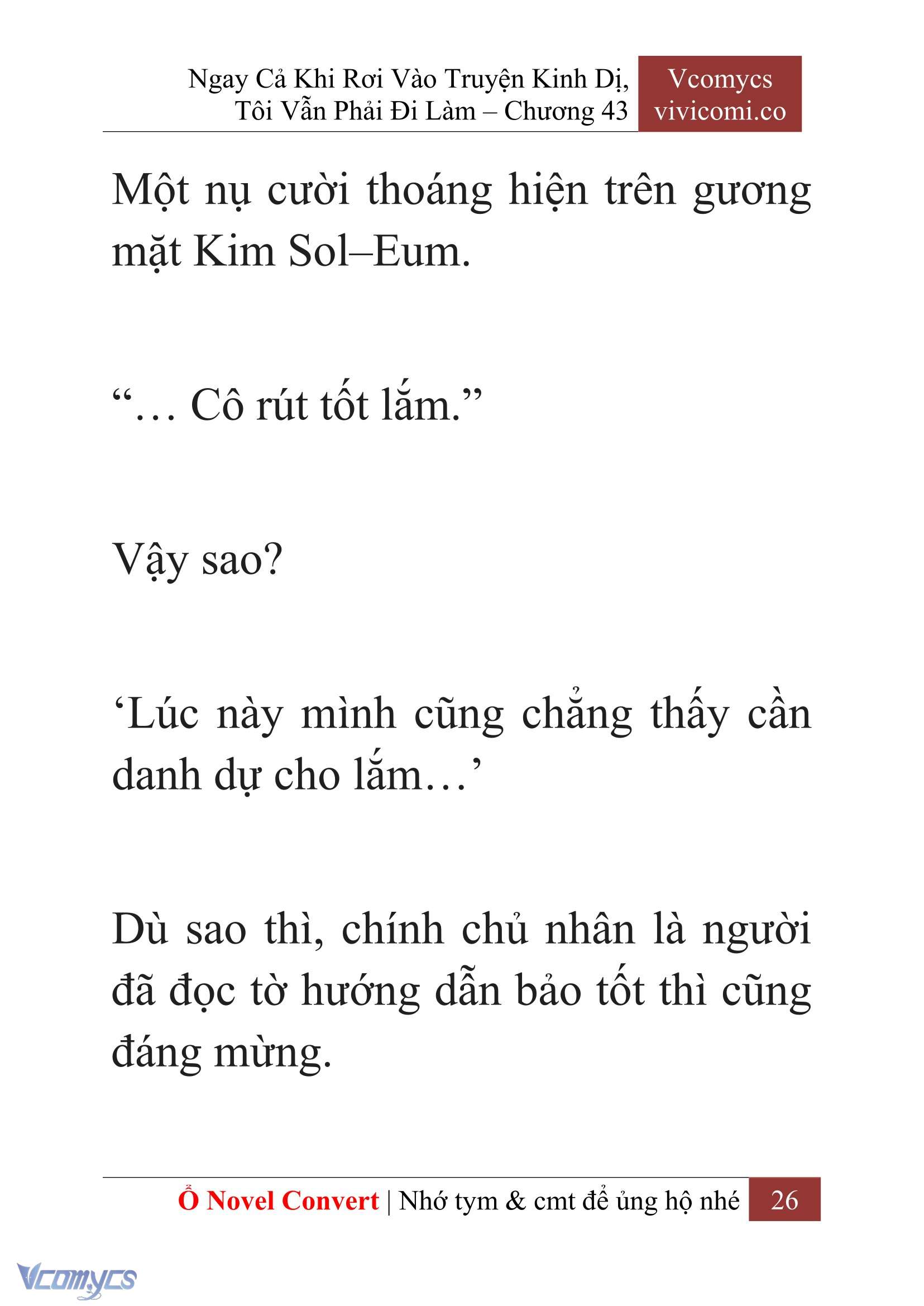 [Novel] Ngay Cả Khi Rơi Vào Truyện Kinh Dị, Tôi Vẫn Phải Đi Làm Chapter 43 - Trang 29