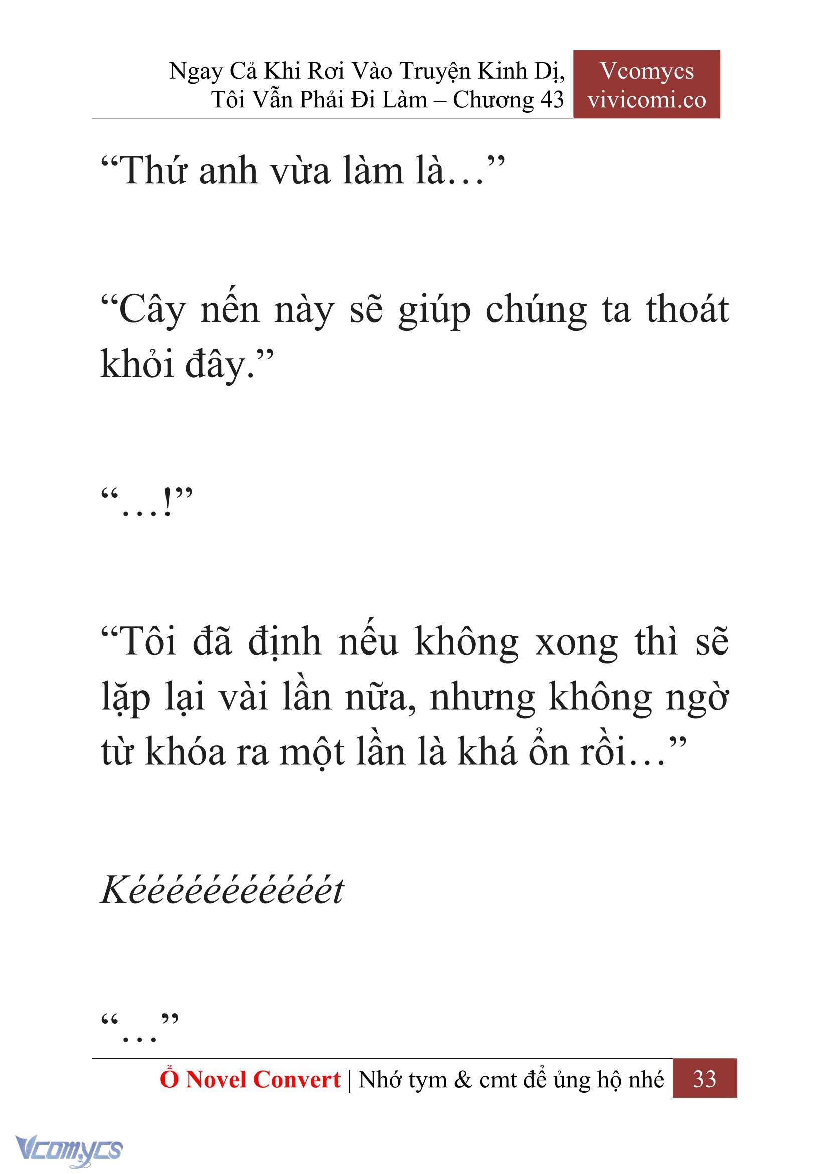 [Novel] Ngay Cả Khi Rơi Vào Truyện Kinh Dị, Tôi Vẫn Phải Đi Làm Chapter 43 - Trang 36