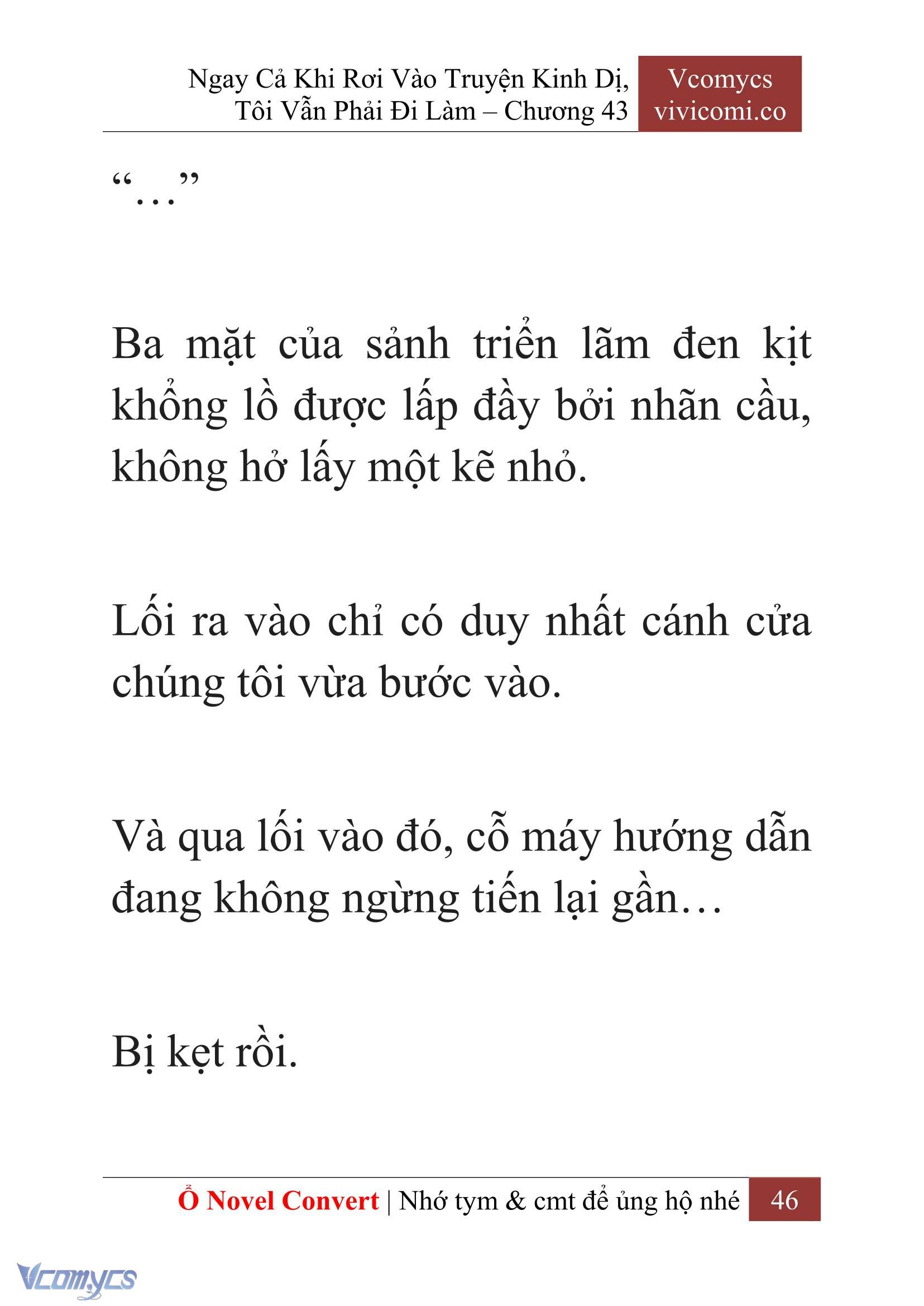 [Novel] Ngay Cả Khi Rơi Vào Truyện Kinh Dị, Tôi Vẫn Phải Đi Làm Chapter 43 - Trang 49