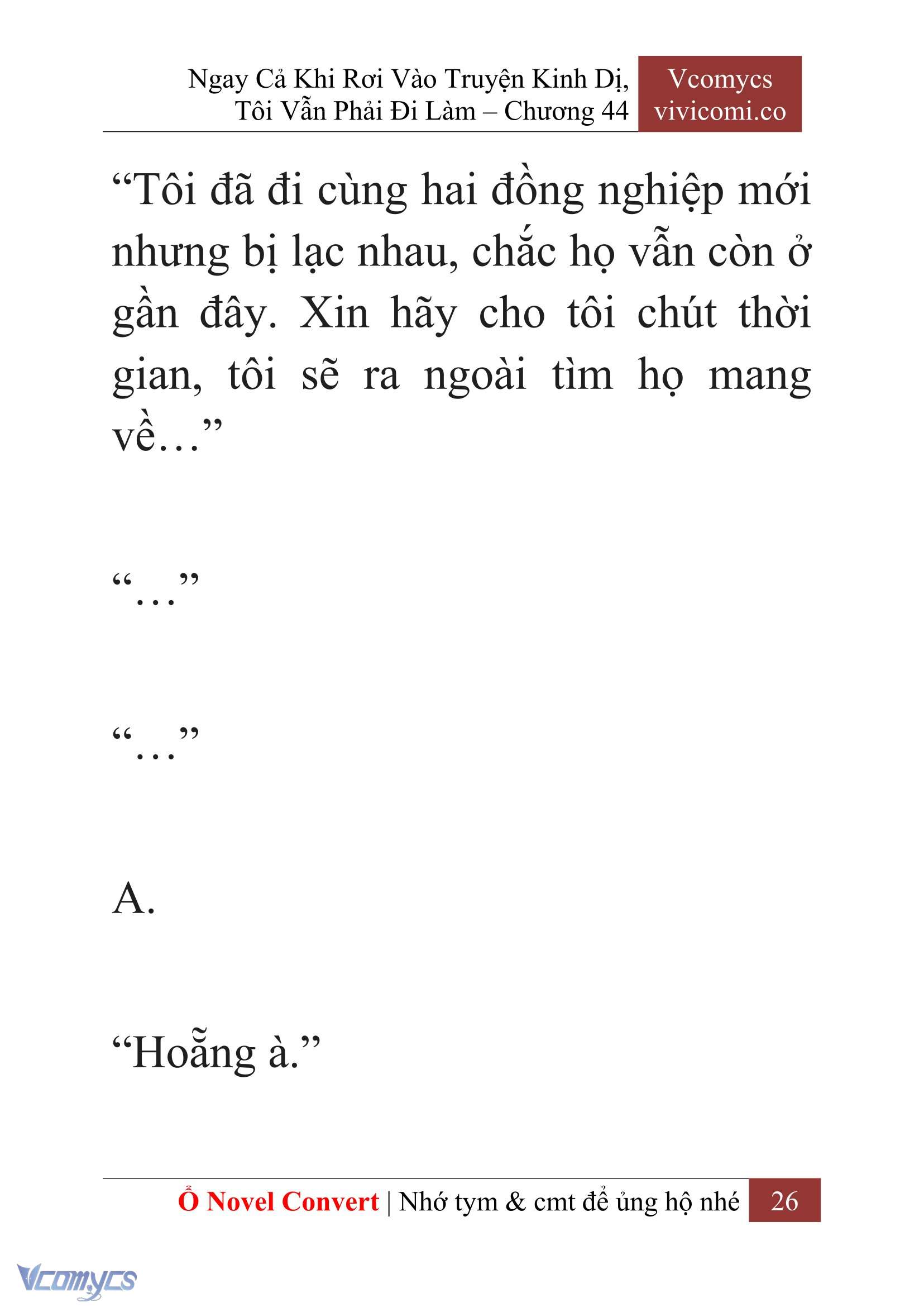 [Novel] Ngay Cả Khi Rơi Vào Truyện Kinh Dị, Tôi Vẫn Phải Đi Làm Chapter 44 - Trang 29