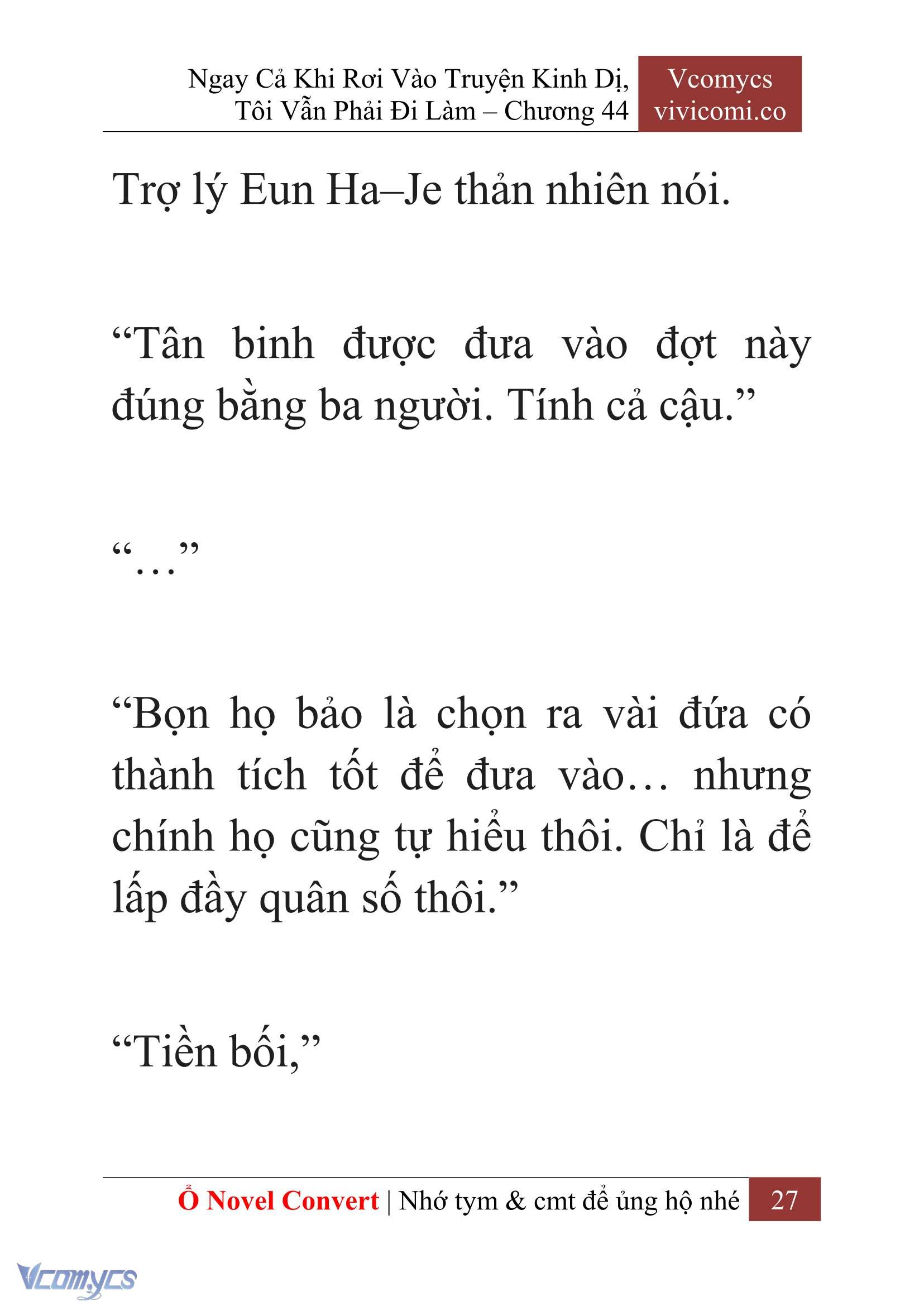 [Novel] Ngay Cả Khi Rơi Vào Truyện Kinh Dị, Tôi Vẫn Phải Đi Làm Chapter 44 - Trang 30
