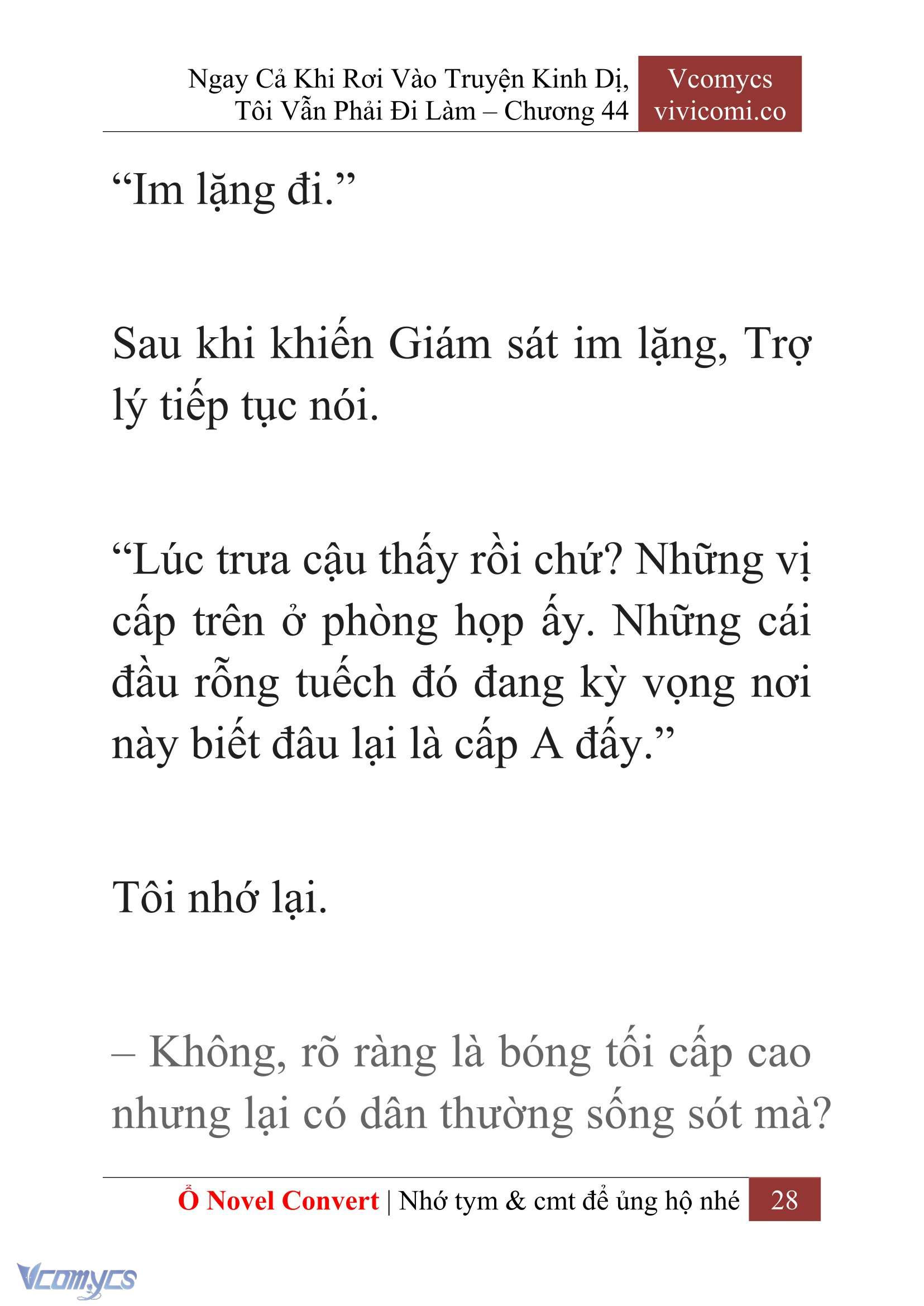 [Novel] Ngay Cả Khi Rơi Vào Truyện Kinh Dị, Tôi Vẫn Phải Đi Làm Chapter 44 - Trang 31