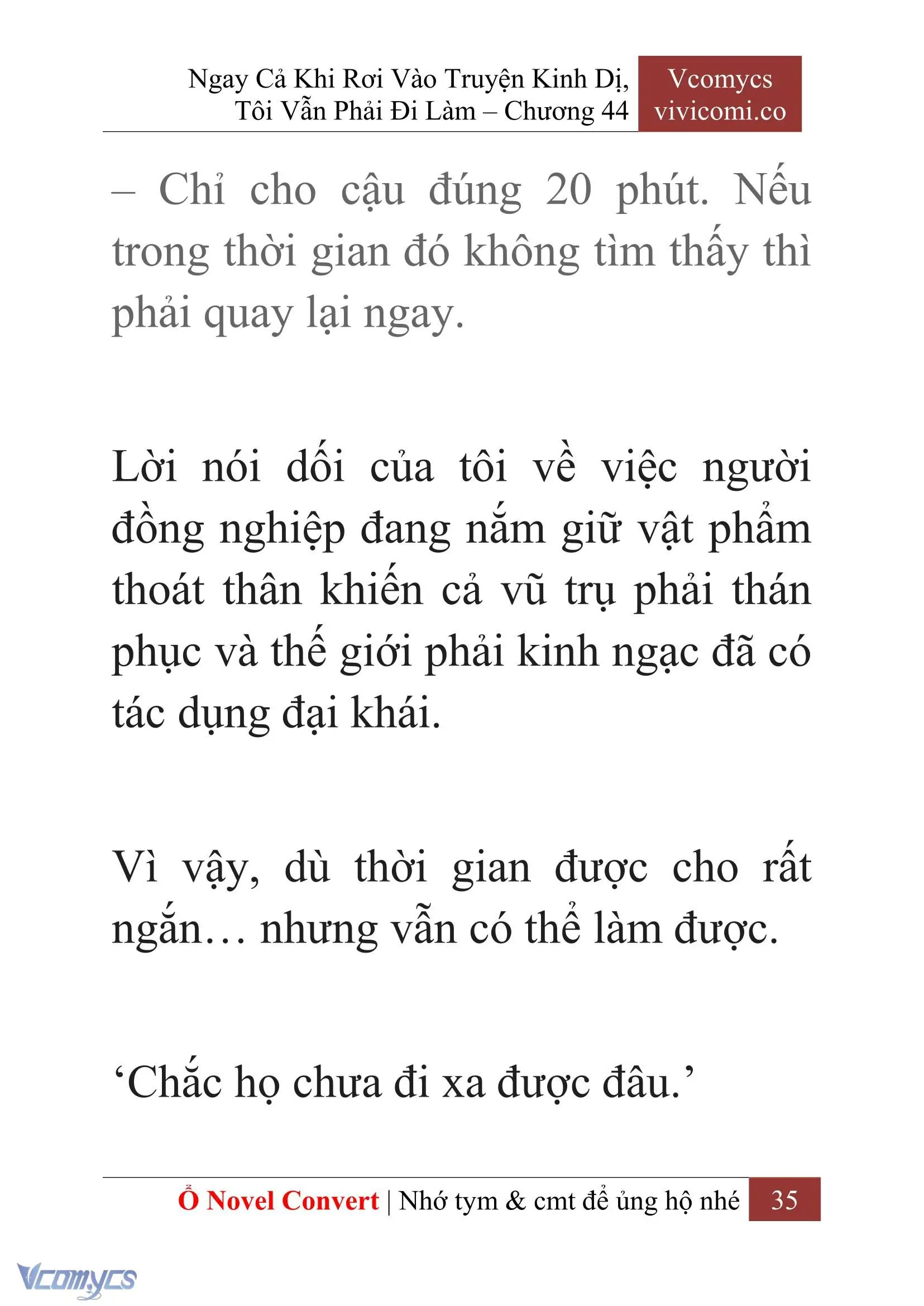 [Novel] Ngay Cả Khi Rơi Vào Truyện Kinh Dị, Tôi Vẫn Phải Đi Làm Chapter 44 - Trang 38