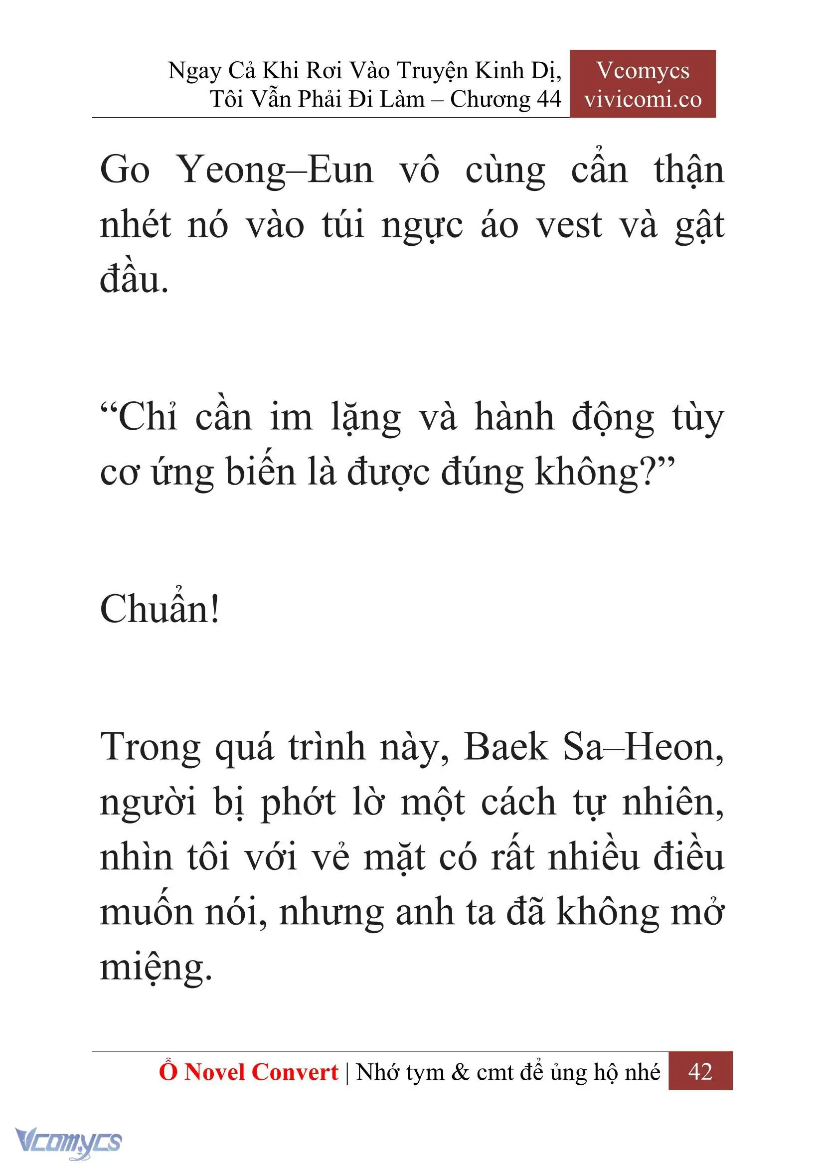[Novel] Ngay Cả Khi Rơi Vào Truyện Kinh Dị, Tôi Vẫn Phải Đi Làm Chapter 44 - Trang 45