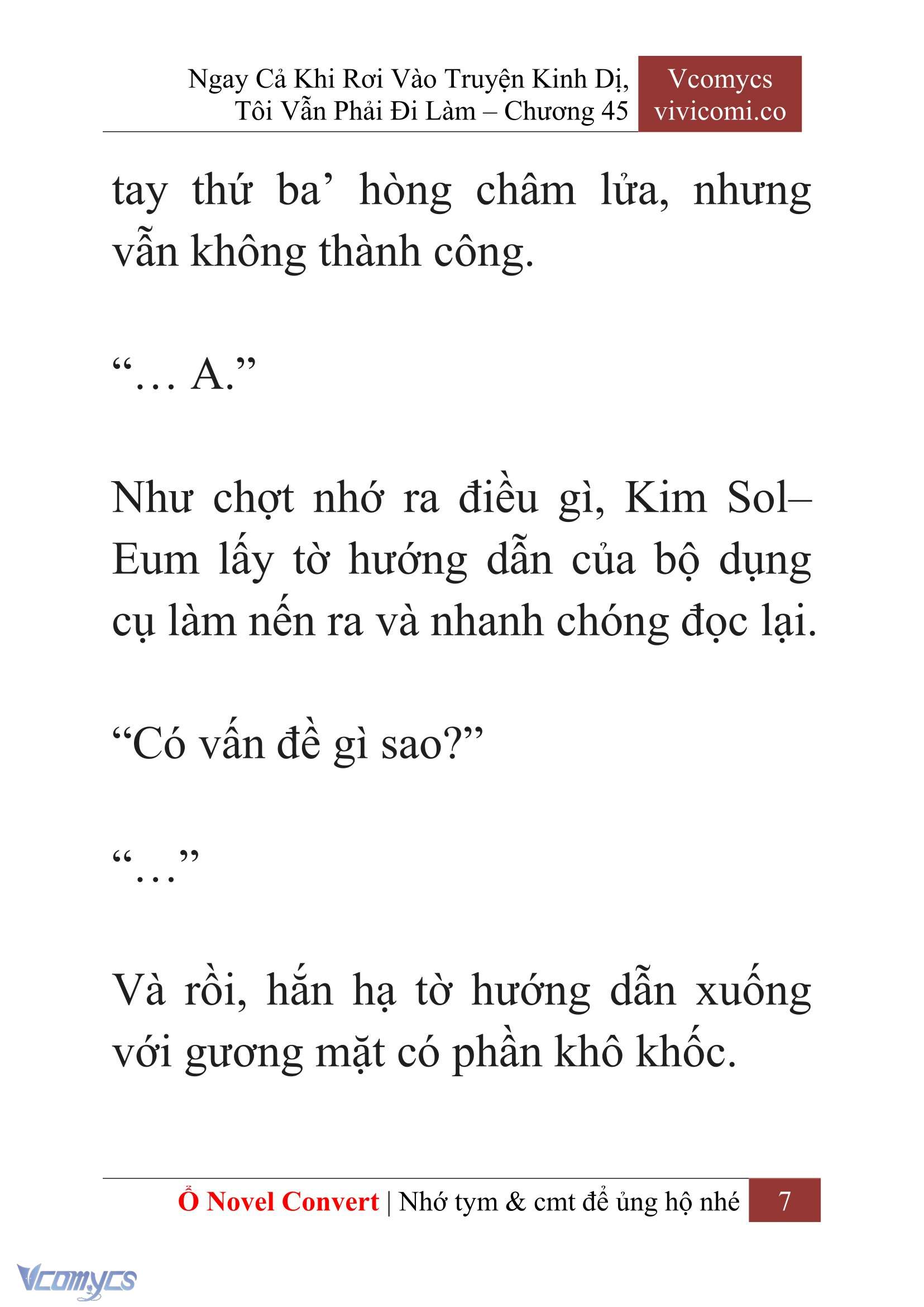 [Novel] Ngay Cả Khi Rơi Vào Truyện Kinh Dị, Tôi Vẫn Phải Đi Làm Chapter 45 - Trang 10