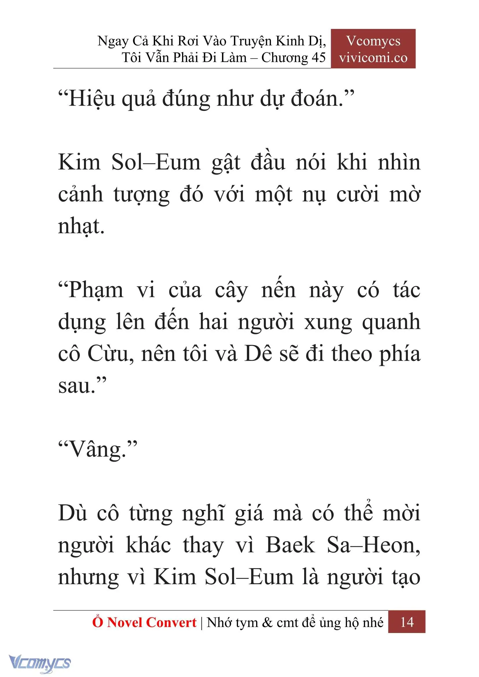 [Novel] Ngay Cả Khi Rơi Vào Truyện Kinh Dị, Tôi Vẫn Phải Đi Làm Chapter 45 - Trang 17