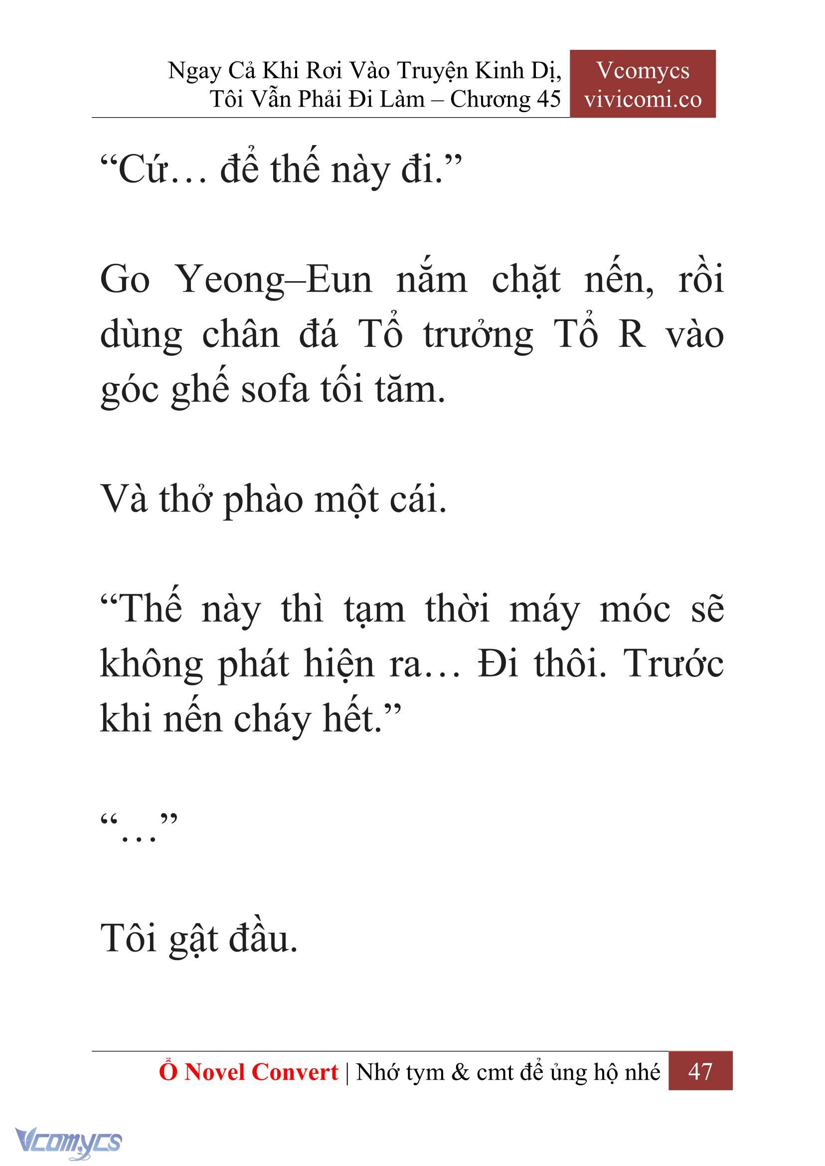 [Novel] Ngay Cả Khi Rơi Vào Truyện Kinh Dị, Tôi Vẫn Phải Đi Làm Chapter 45 - Trang 50