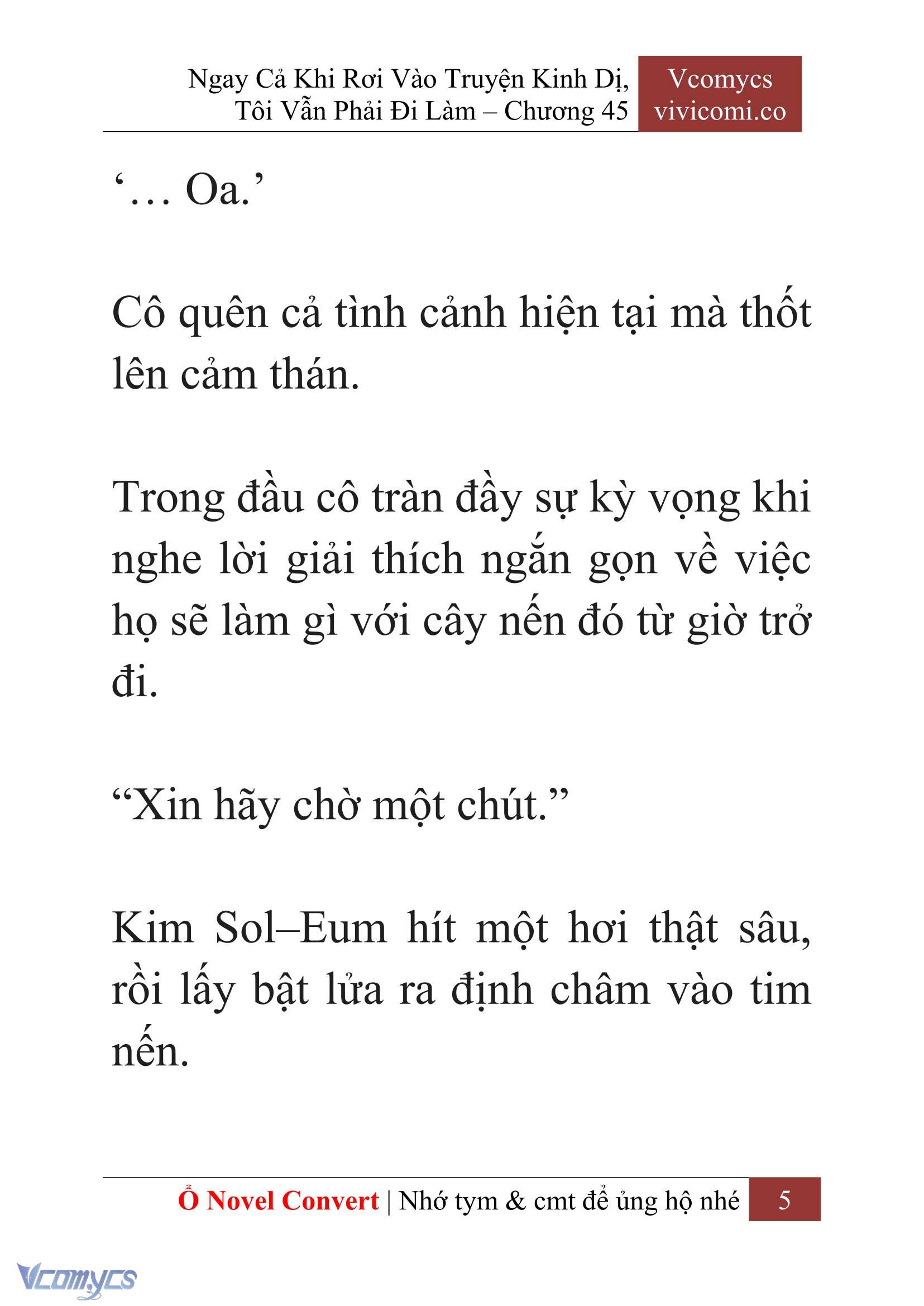 [Novel] Ngay Cả Khi Rơi Vào Truyện Kinh Dị, Tôi Vẫn Phải Đi Làm Chapter 45 - Trang 8