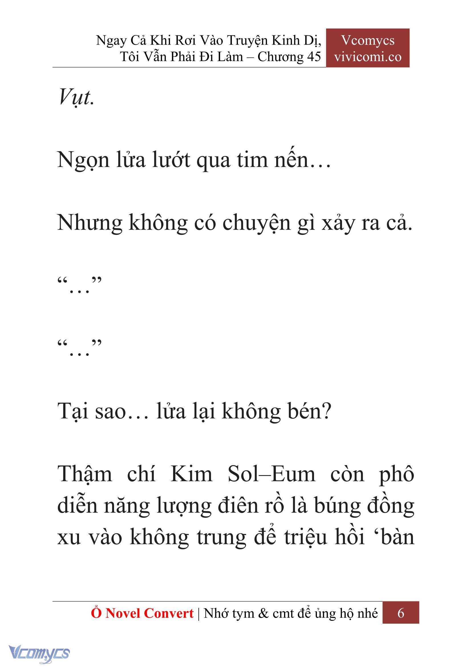 [Novel] Ngay Cả Khi Rơi Vào Truyện Kinh Dị, Tôi Vẫn Phải Đi Làm Chapter 45 - Trang 9