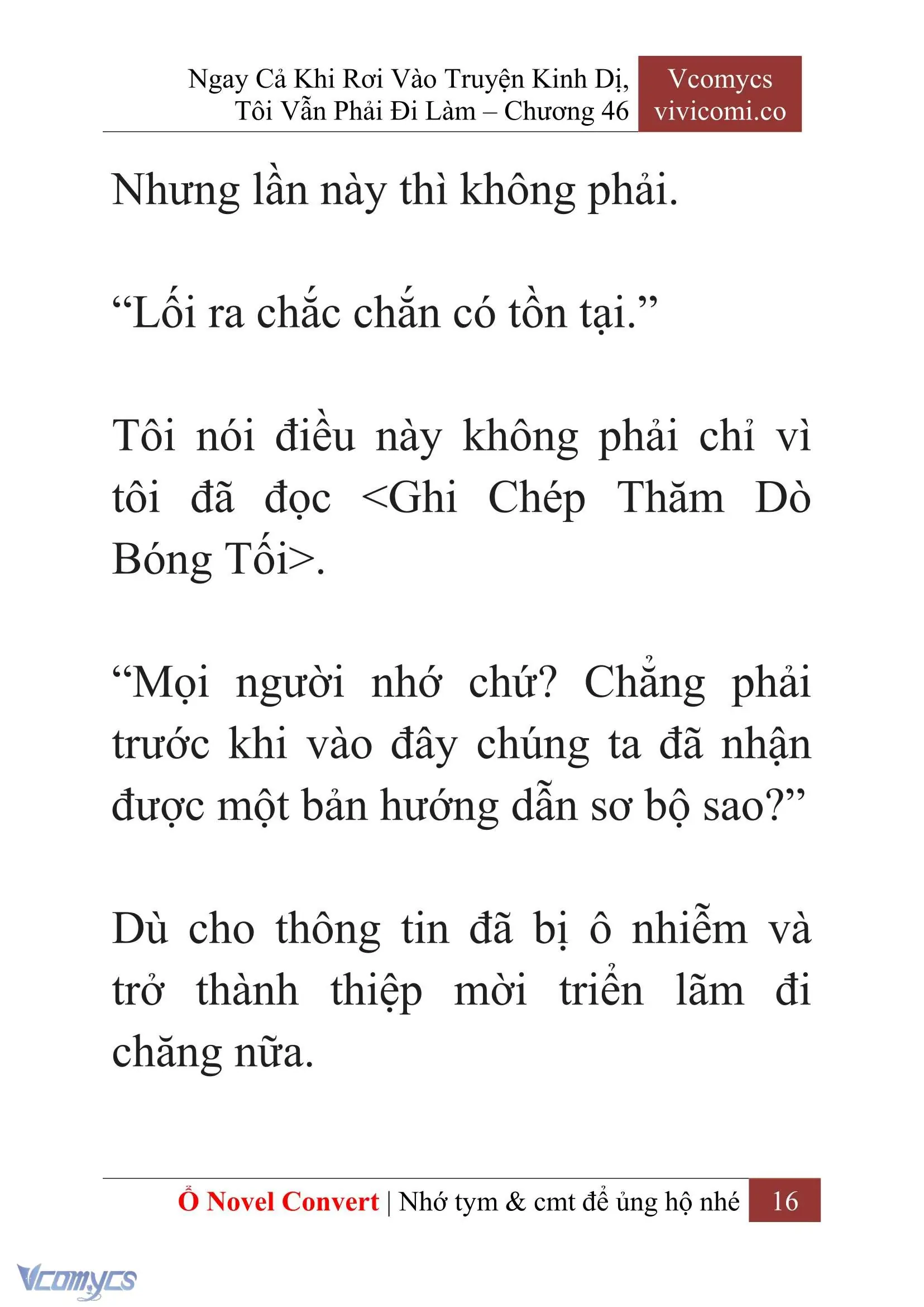 [Novel] Ngay Cả Khi Rơi Vào Truyện Kinh Dị, Tôi Vẫn Phải Đi Làm Chapter 46 - Trang 19
