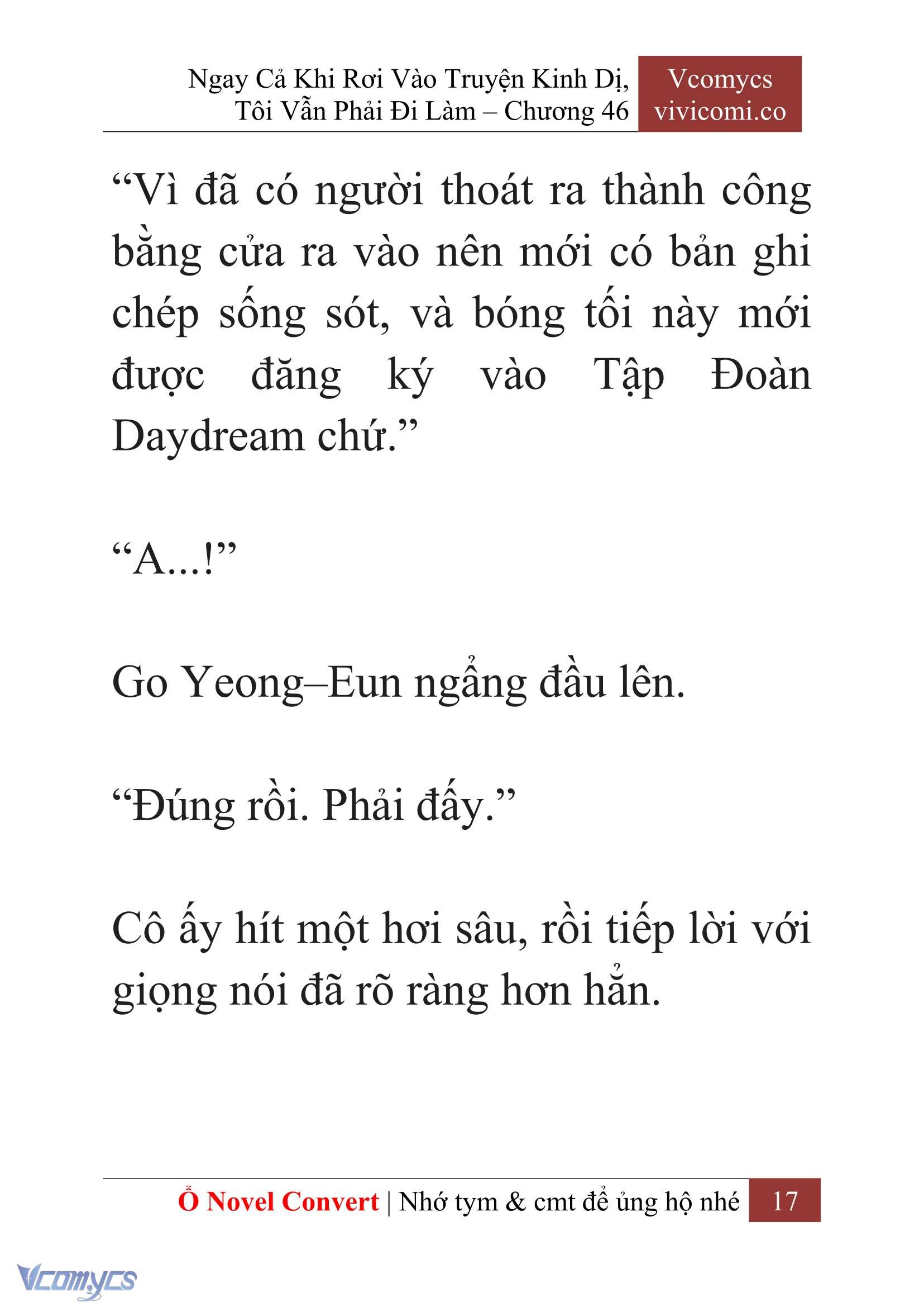 [Novel] Ngay Cả Khi Rơi Vào Truyện Kinh Dị, Tôi Vẫn Phải Đi Làm Chapter 46 - Trang 20