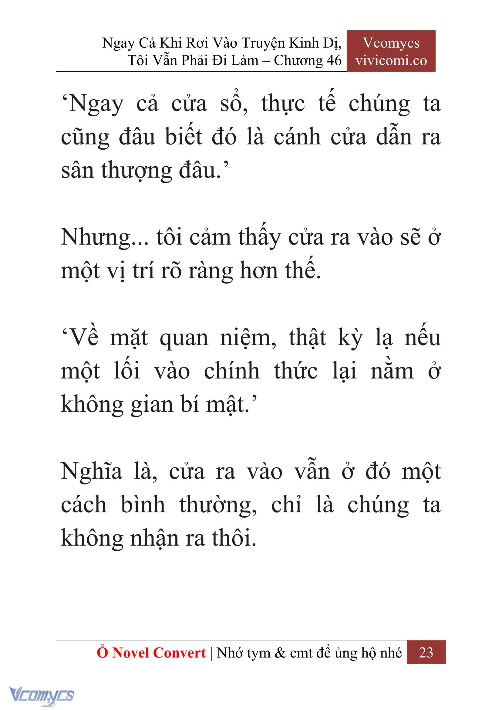 [Novel] Ngay Cả Khi Rơi Vào Truyện Kinh Dị, Tôi Vẫn Phải Đi Làm Chapter 46 - Trang 26