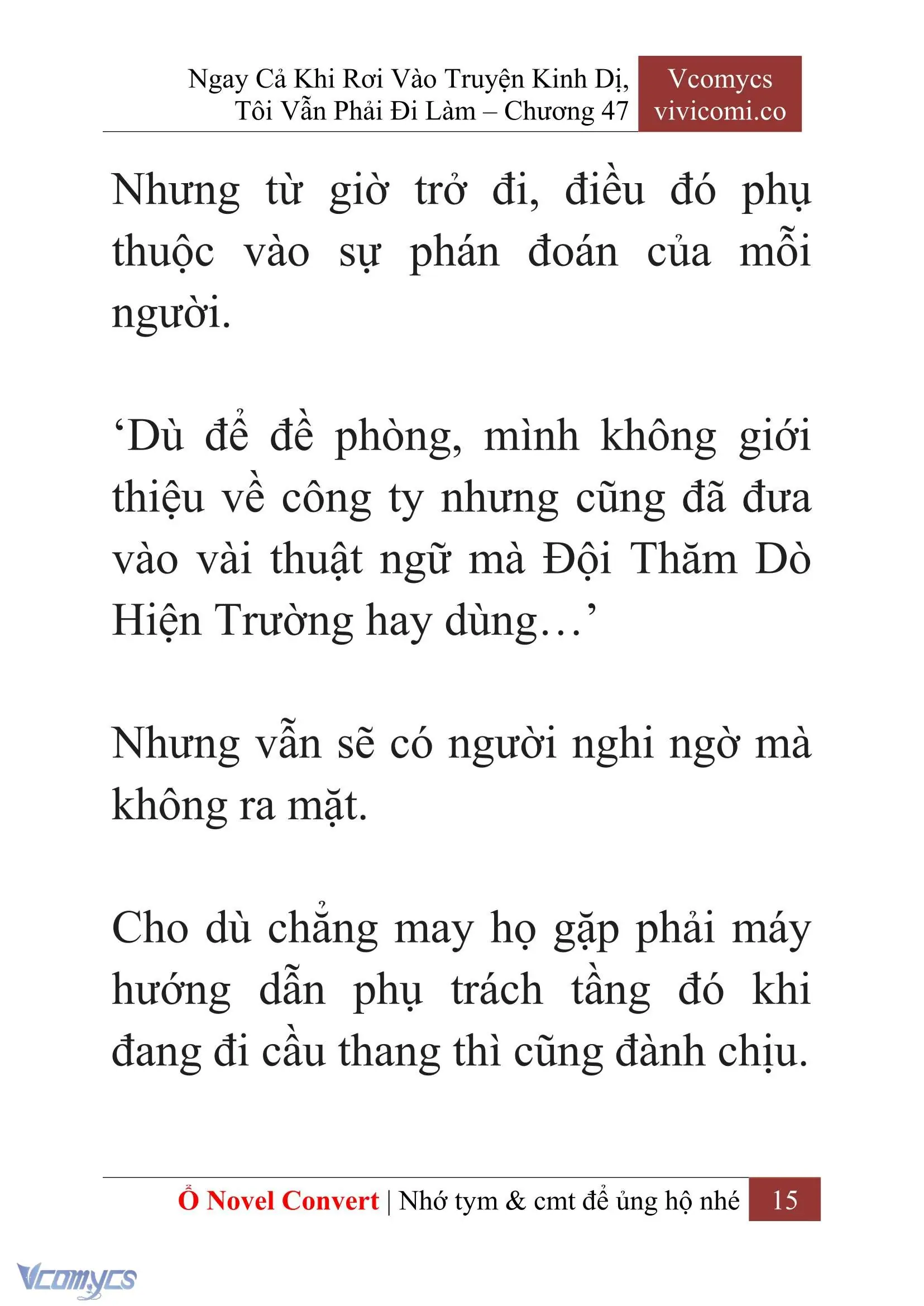 [Novel] Ngay Cả Khi Rơi Vào Truyện Kinh Dị, Tôi Vẫn Phải Đi Làm Chapter 47 - Trang 18