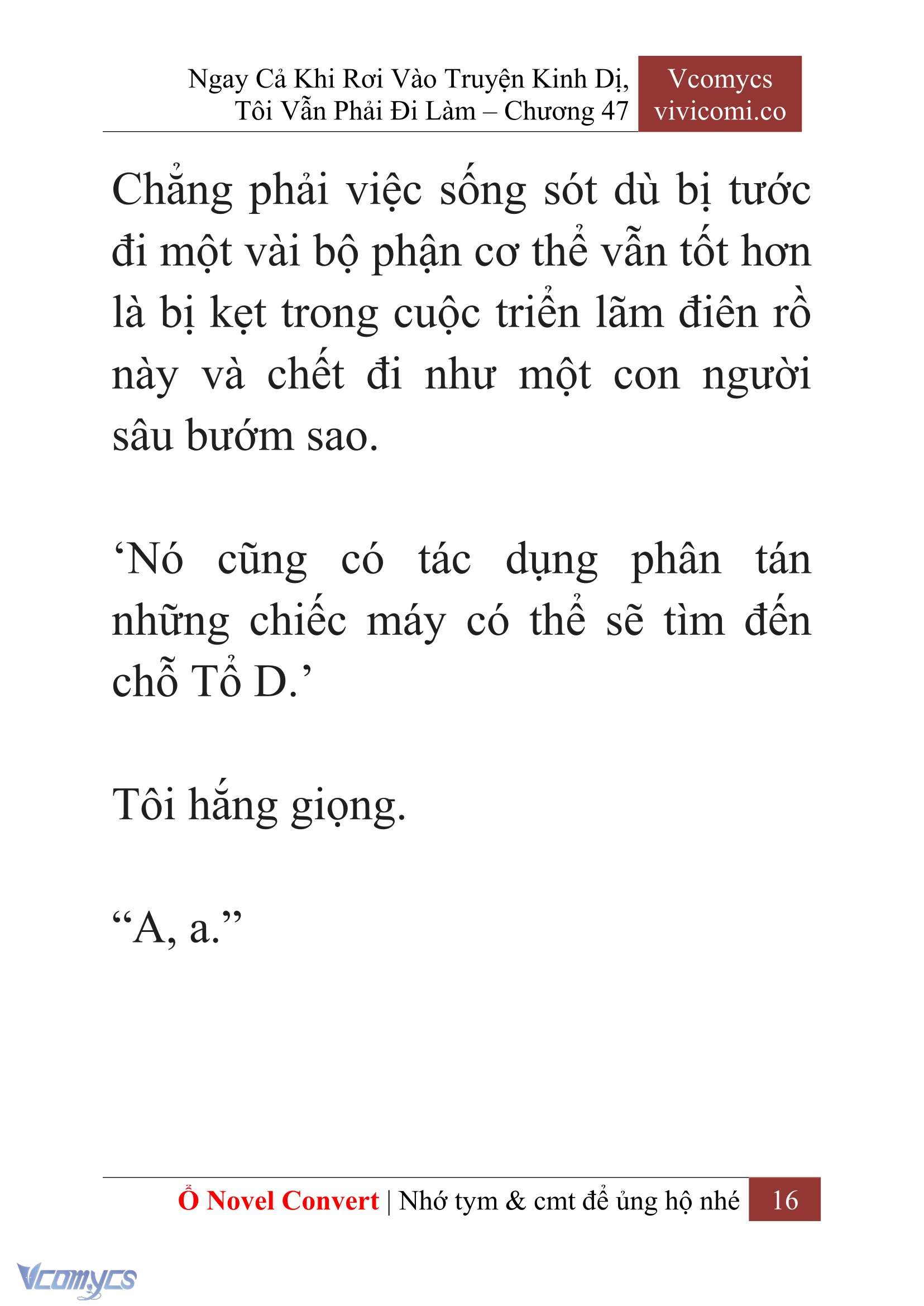 [Novel] Ngay Cả Khi Rơi Vào Truyện Kinh Dị, Tôi Vẫn Phải Đi Làm Chapter 47 - Trang 19