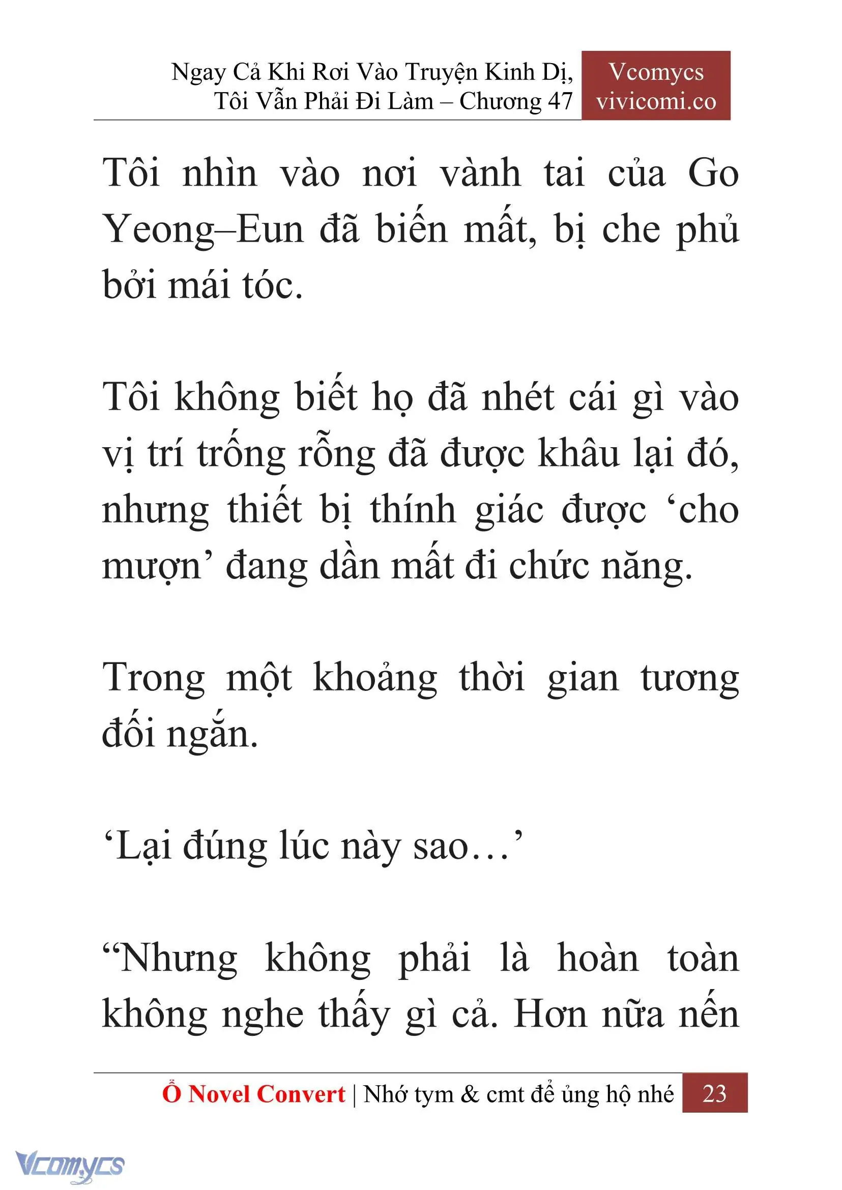 [Novel] Ngay Cả Khi Rơi Vào Truyện Kinh Dị, Tôi Vẫn Phải Đi Làm Chapter 47 - Trang 26