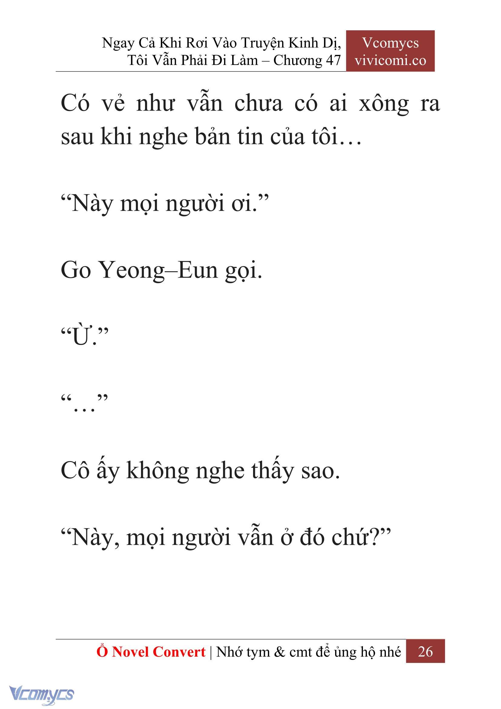 [Novel] Ngay Cả Khi Rơi Vào Truyện Kinh Dị, Tôi Vẫn Phải Đi Làm Chapter 47 - Trang 29