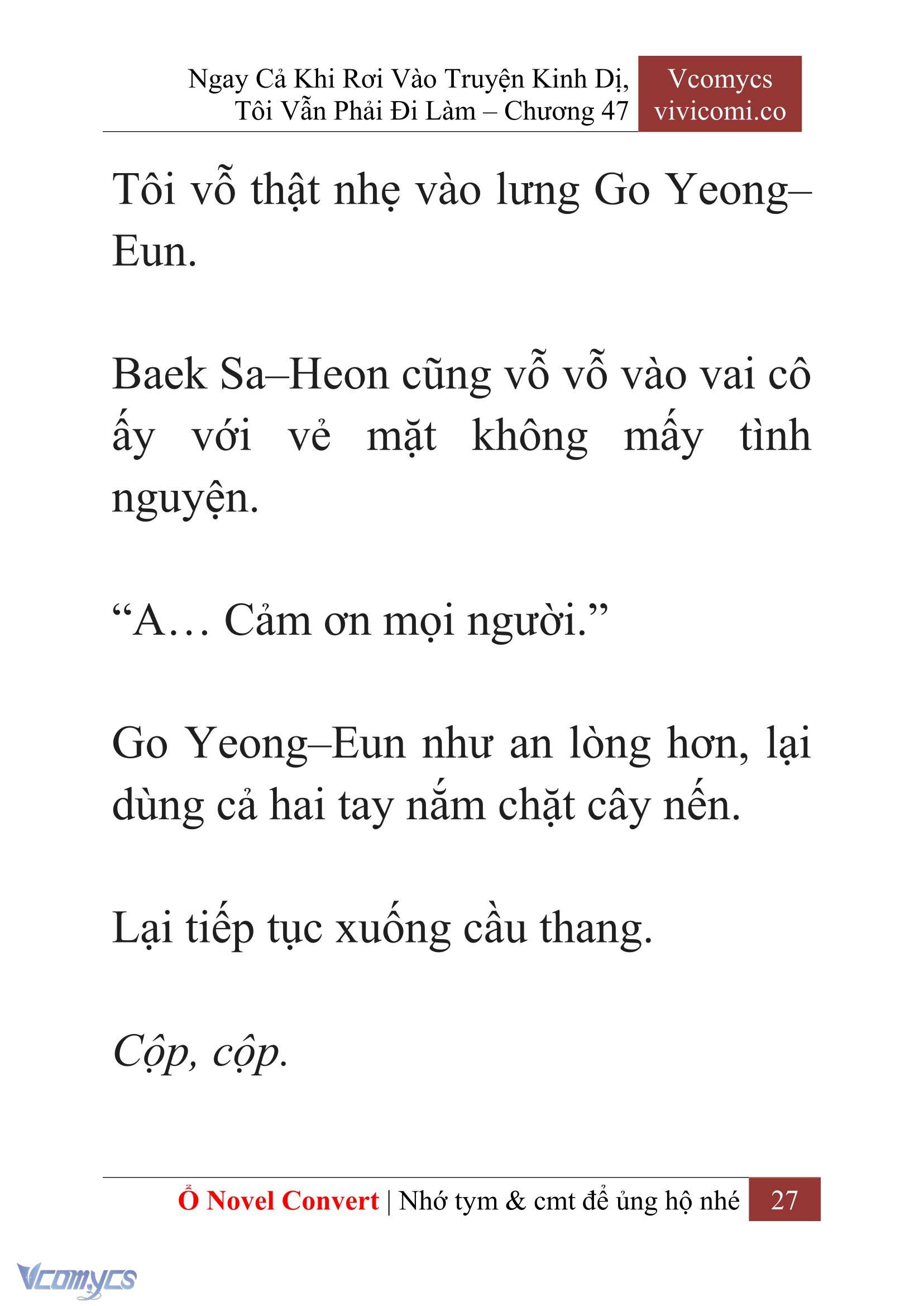 [Novel] Ngay Cả Khi Rơi Vào Truyện Kinh Dị, Tôi Vẫn Phải Đi Làm Chapter 47 - Trang 30