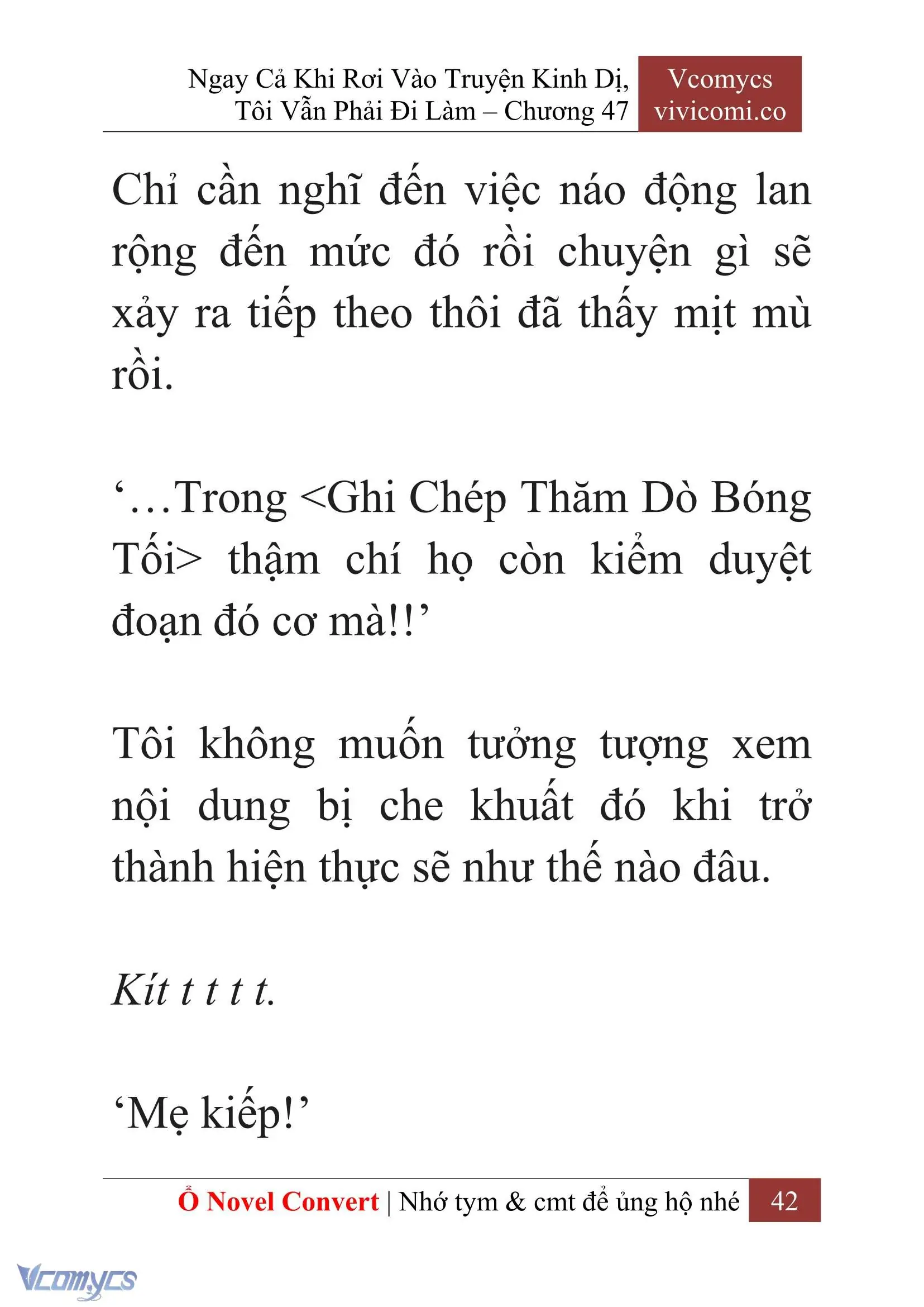 [Novel] Ngay Cả Khi Rơi Vào Truyện Kinh Dị, Tôi Vẫn Phải Đi Làm Chapter 47 - Trang 45