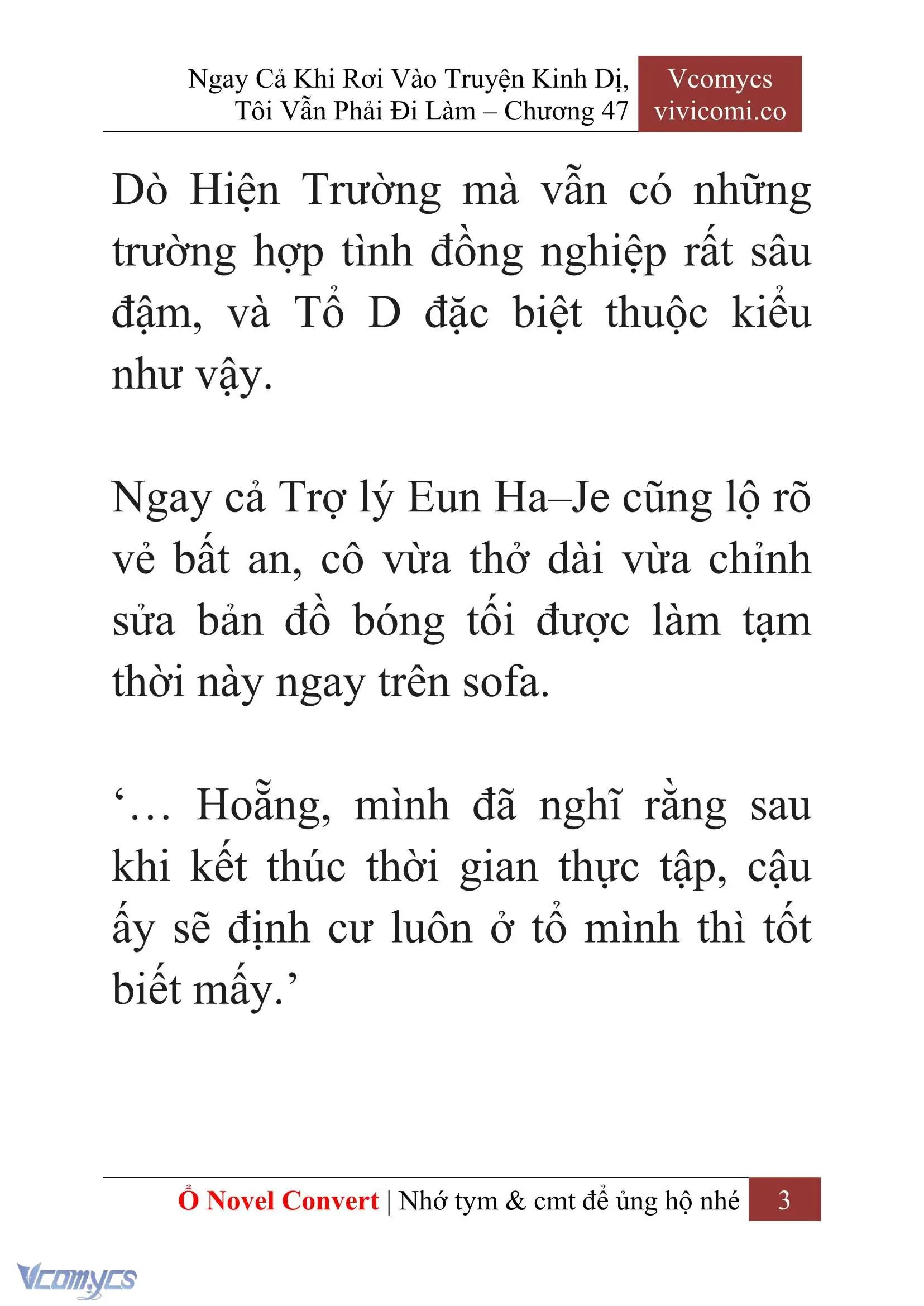 [Novel] Ngay Cả Khi Rơi Vào Truyện Kinh Dị, Tôi Vẫn Phải Đi Làm Chapter 47 - Trang 6