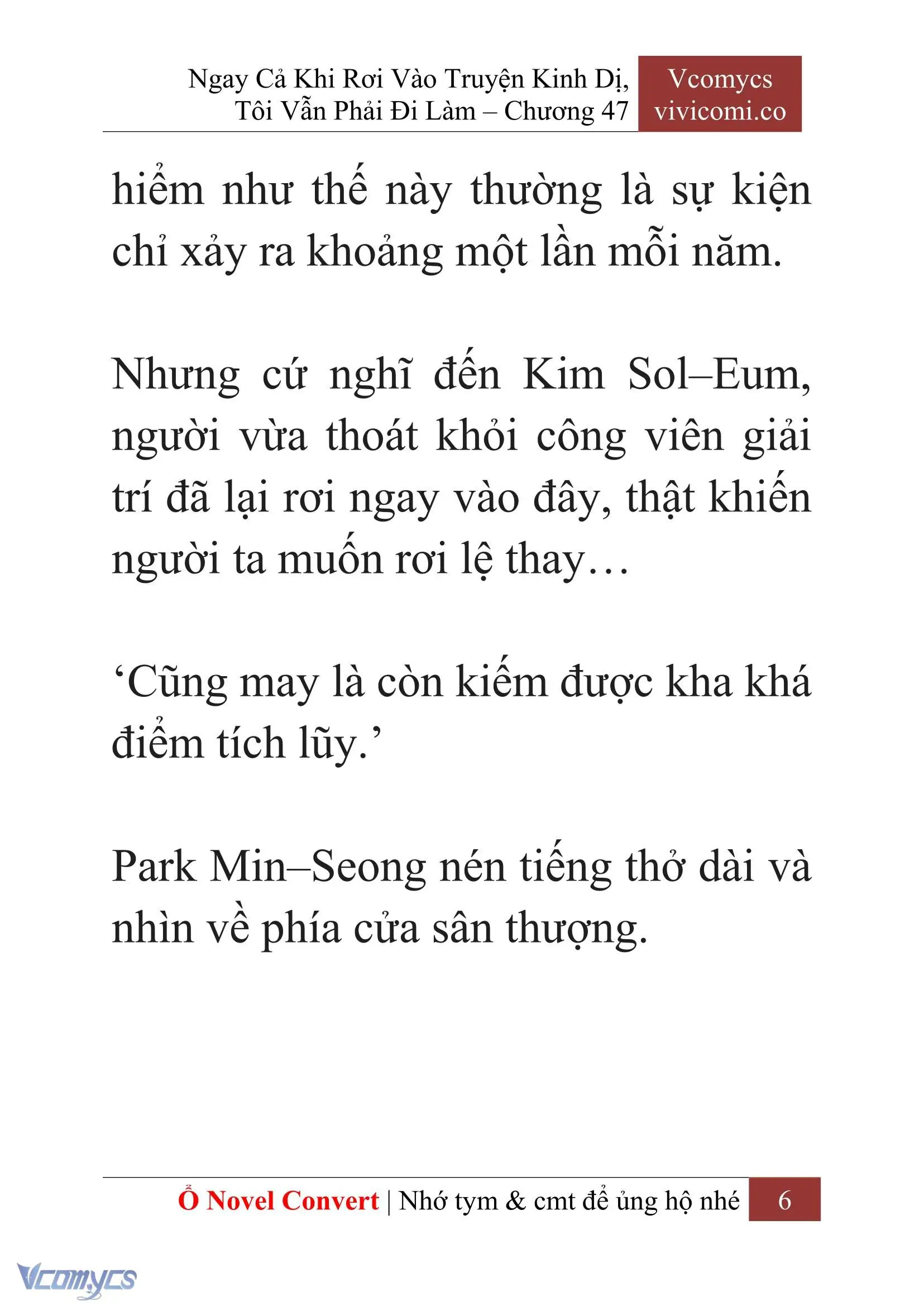 [Novel] Ngay Cả Khi Rơi Vào Truyện Kinh Dị, Tôi Vẫn Phải Đi Làm Chapter 47 - Trang 9