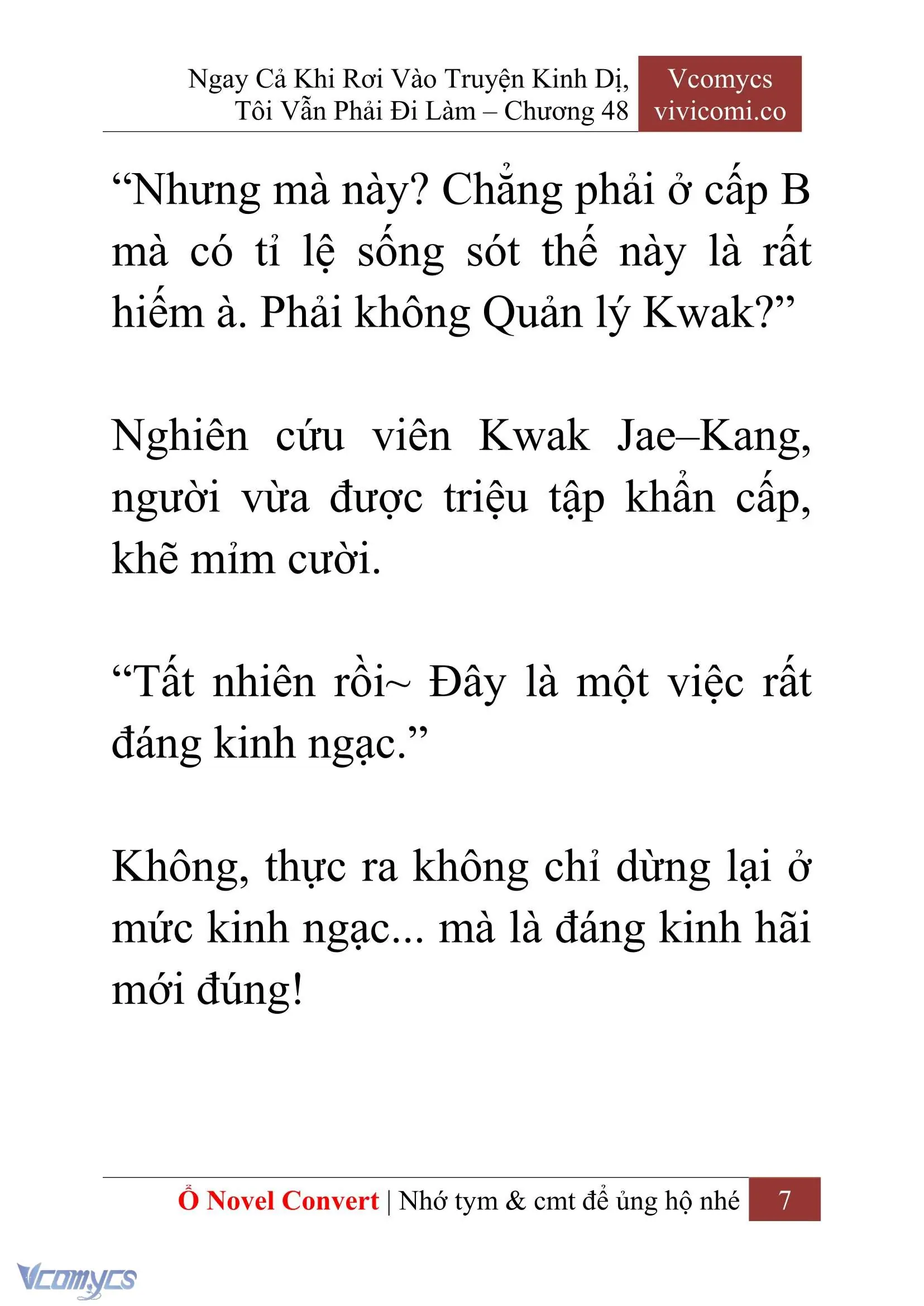 [Novel] Ngay Cả Khi Rơi Vào Truyện Kinh Dị, Tôi Vẫn Phải Đi Làm Chapter 48 - Trang 10