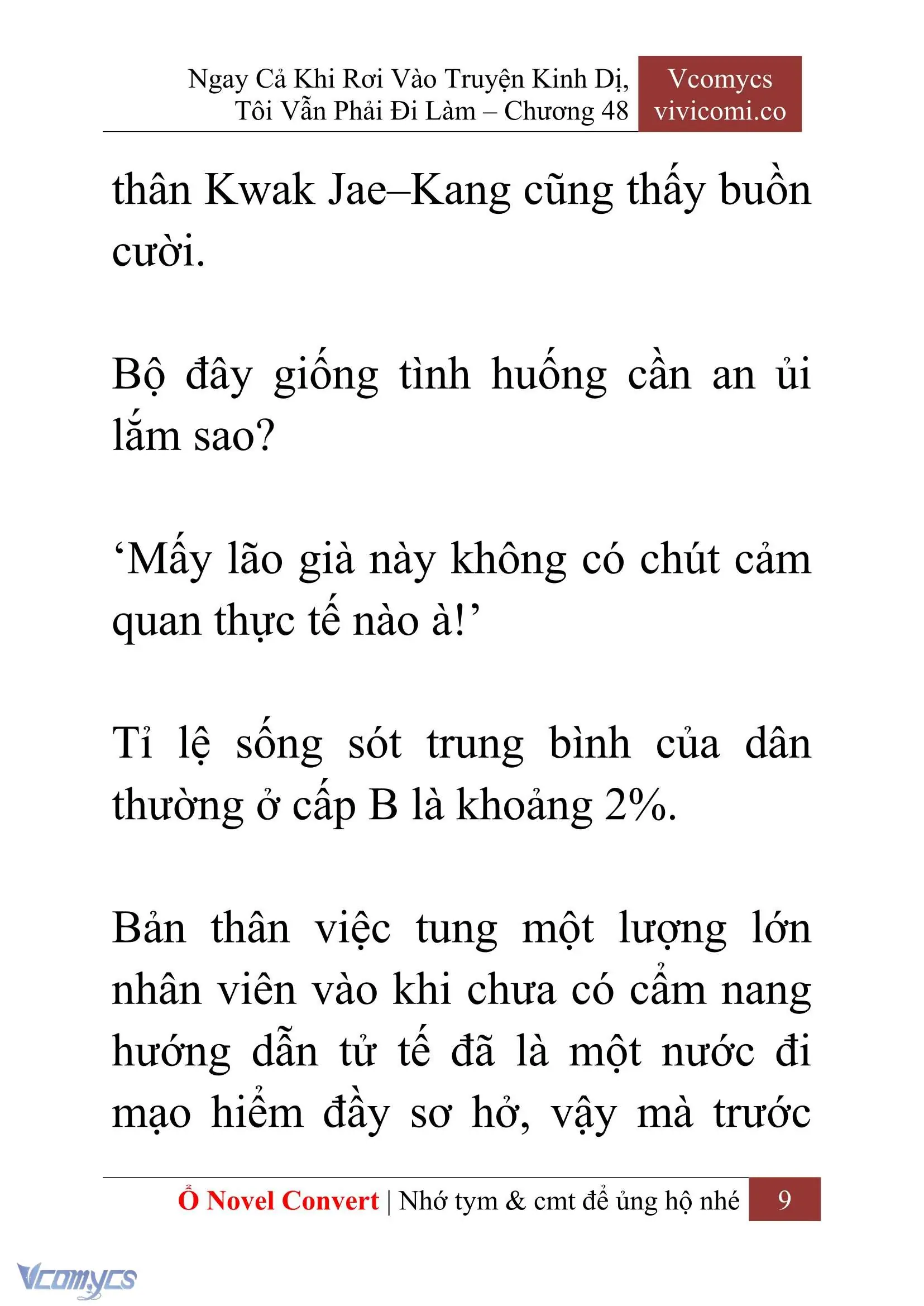 [Novel] Ngay Cả Khi Rơi Vào Truyện Kinh Dị, Tôi Vẫn Phải Đi Làm Chapter 48 - Trang 12