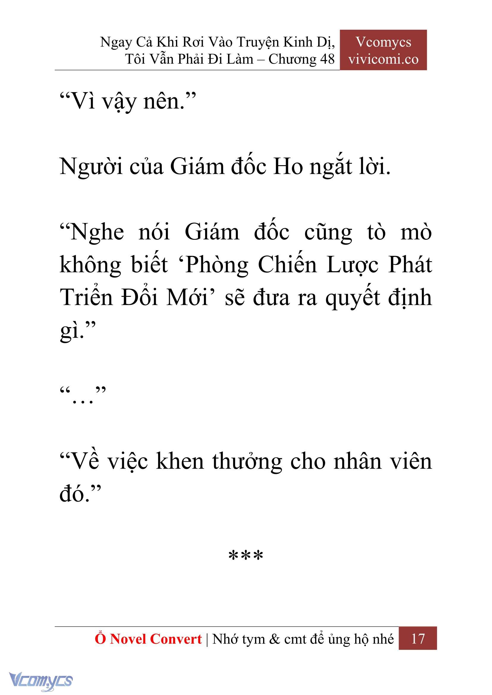 [Novel] Ngay Cả Khi Rơi Vào Truyện Kinh Dị, Tôi Vẫn Phải Đi Làm Chapter 48 - Trang 20